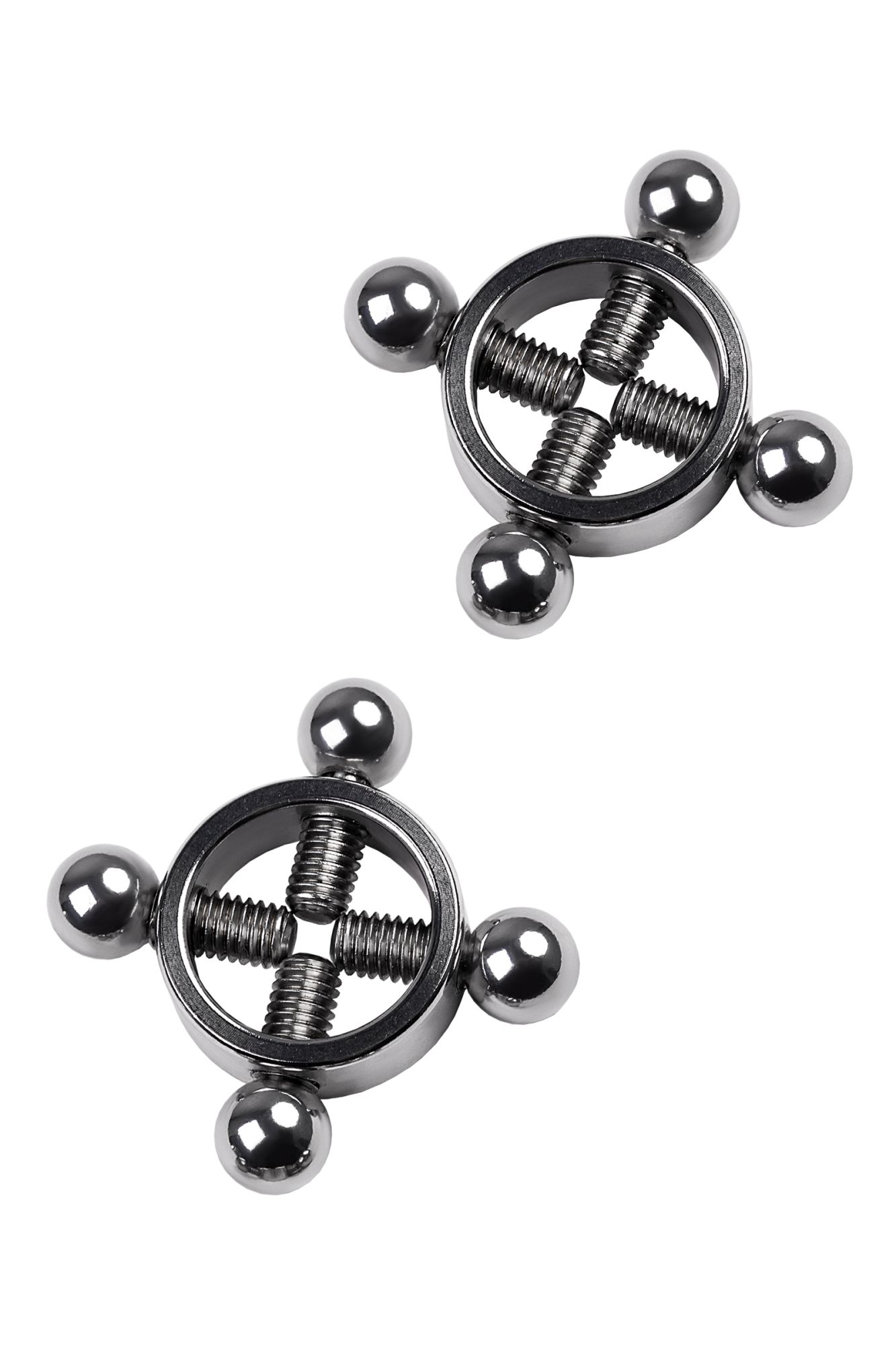 зажимы для сосков metal by toyfa, металл, серебряные, 2,6 см в Севастополе