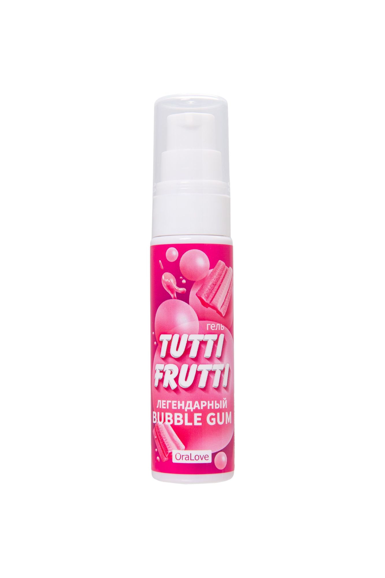съедобная гель-смазка tutti-frutti для орального секса со вкусом bubble gum, 30 гр в Севастополе