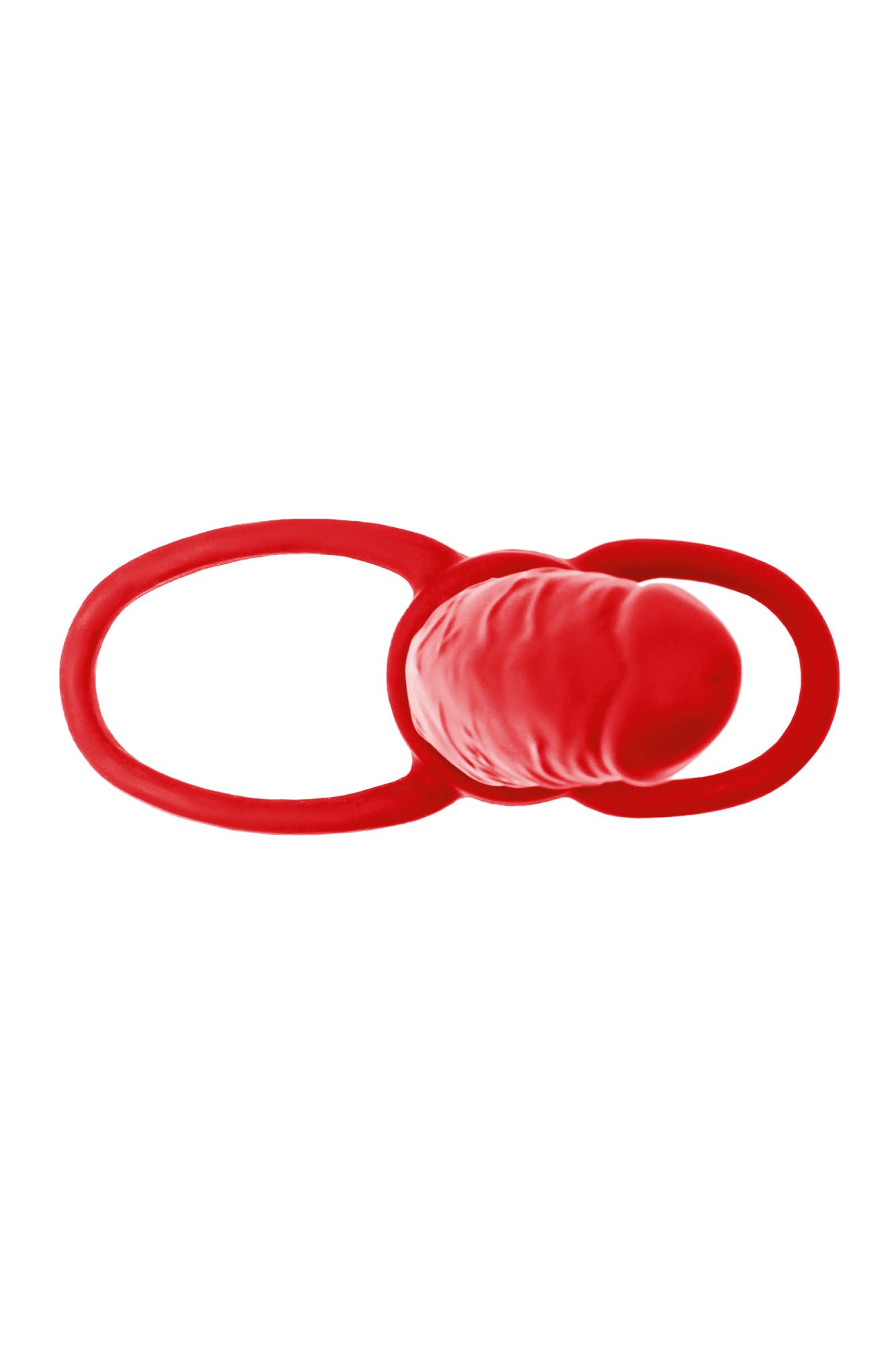 насадка на пенис для двойного проникновения black&red by toyfa , силикон, красный, 16,5 см в Севастополе