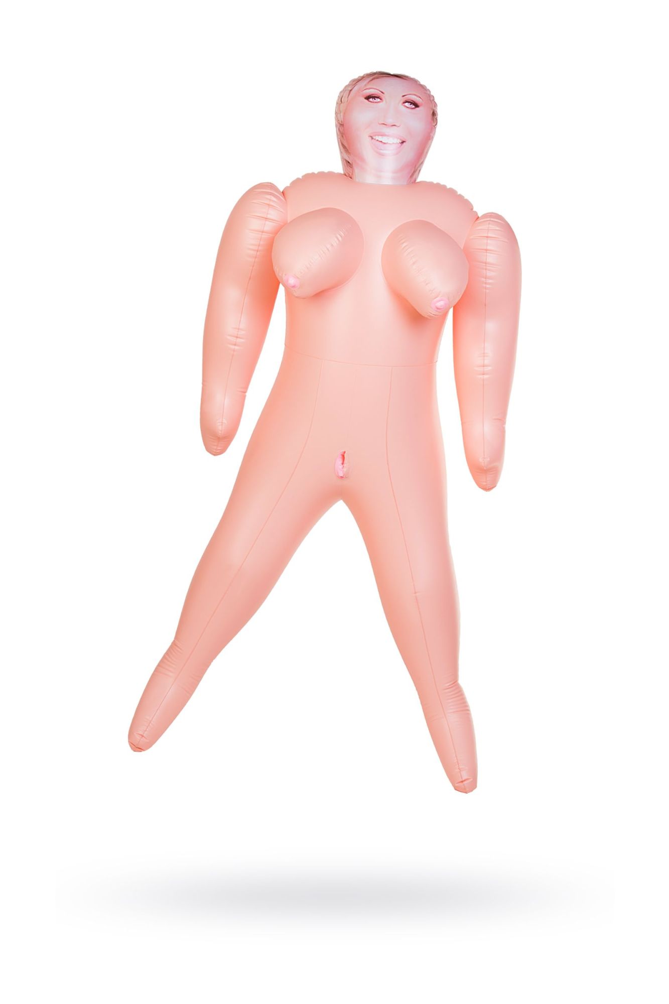 кукла надувная dolls-x by toyfa isabella, толстушка, с двумя отверстиями, блондинка, 160 см в Севастополе