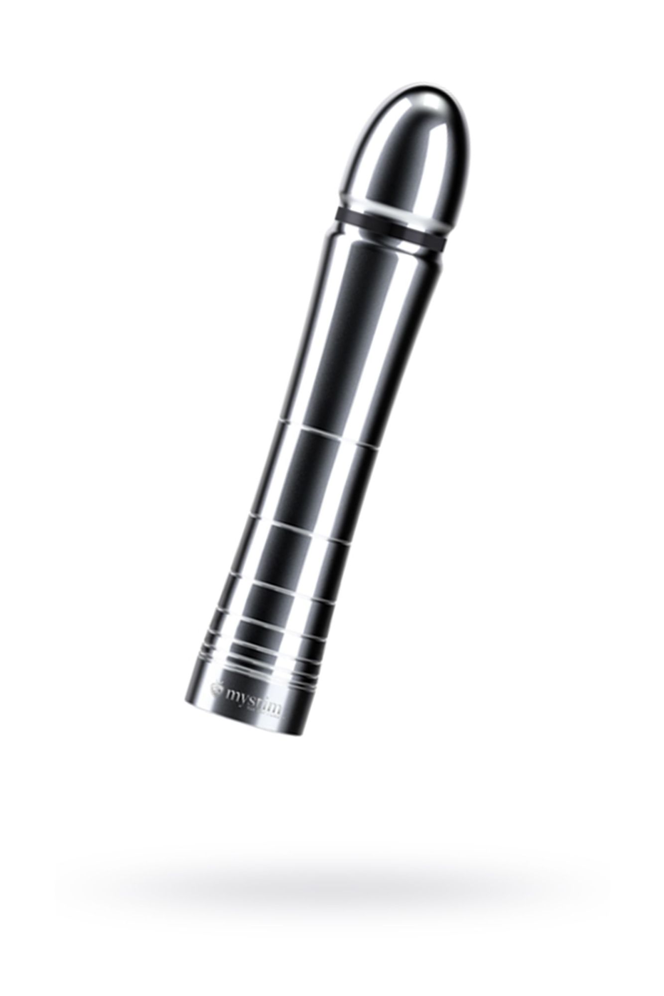 фаллоимитатор mystim glossy glen, электростимуляция, хирургическая сталь, серебряный, 14 см в Севастополе