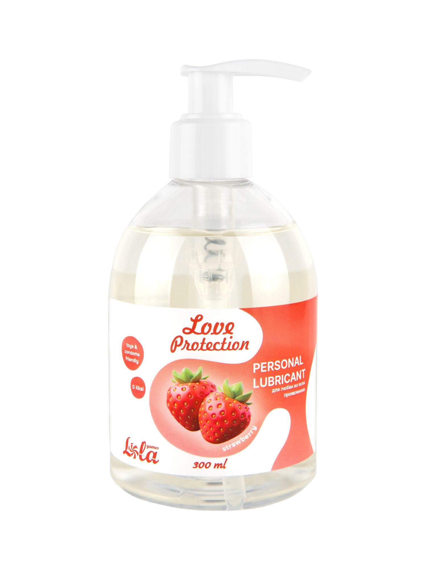 лубрикант на водной основе lola games love protection strawberry 300ml 1831-02lola в Севастополе