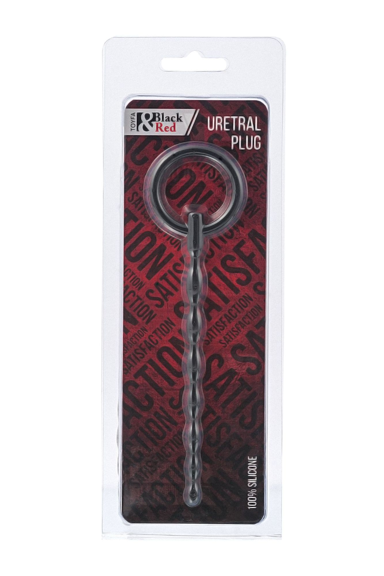 уретральный плаг black & red by toyfa, силикон, чёрный, 16 см в Севастополе