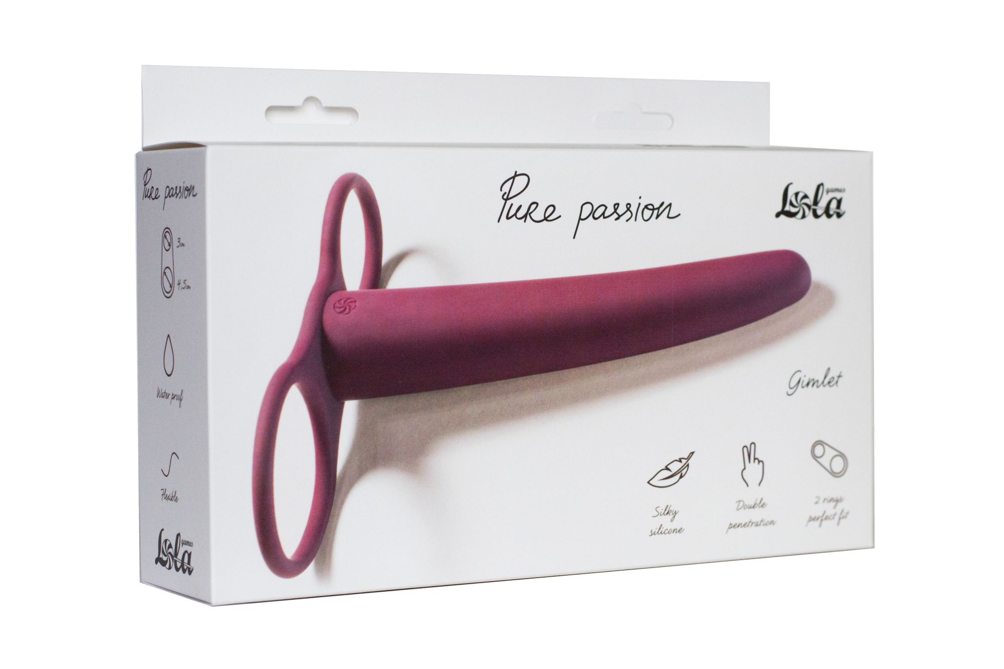 насадка для двойного проникновения pure passion gimlet wine red 1200-02lola в Севастополе