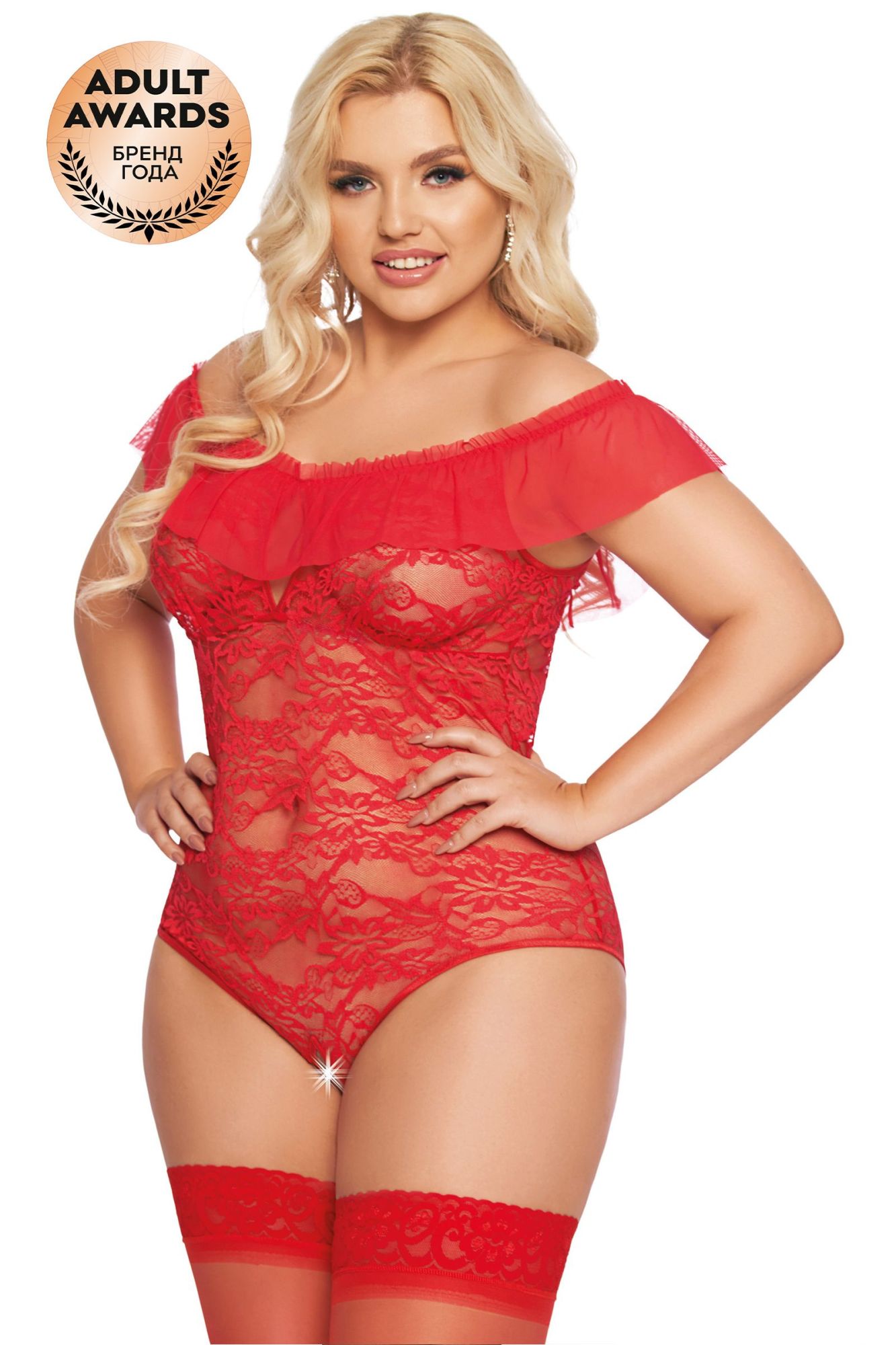Эротическое боди softline collection kamila, красный, xl в Севастополе