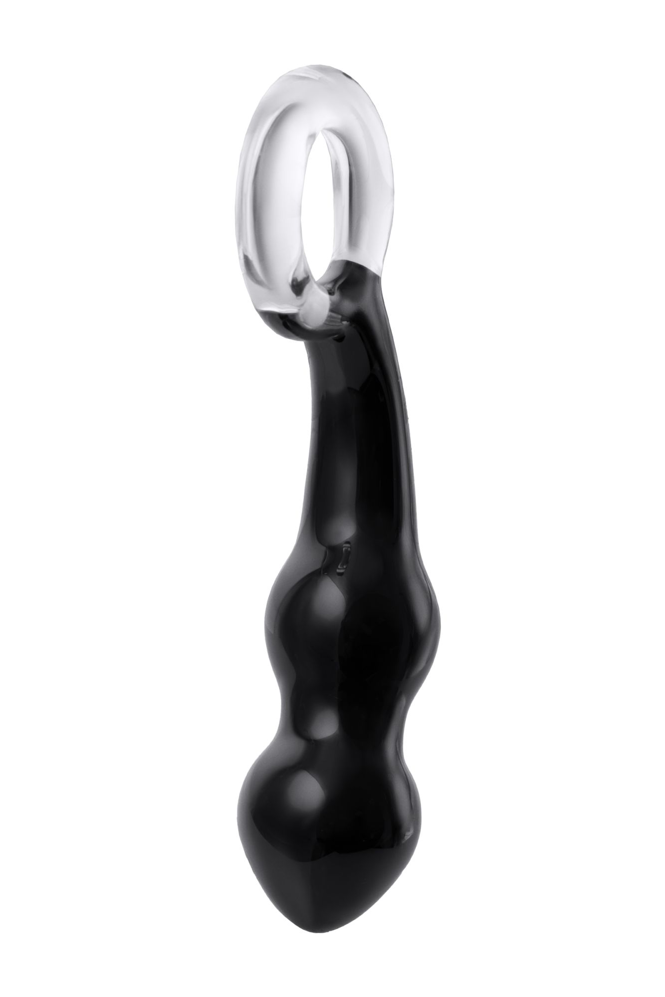 стимулятор простаты sexus glass, стекло, черный, 17 см в Севастополе