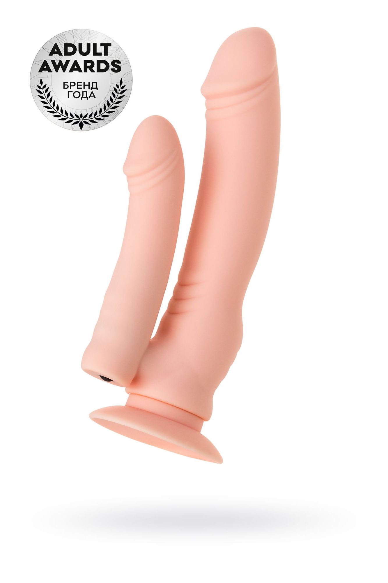 реалистичный фаллоимитатор a-toys by toyfa twint, силикон, телесный, 19,5 см в Севастополе