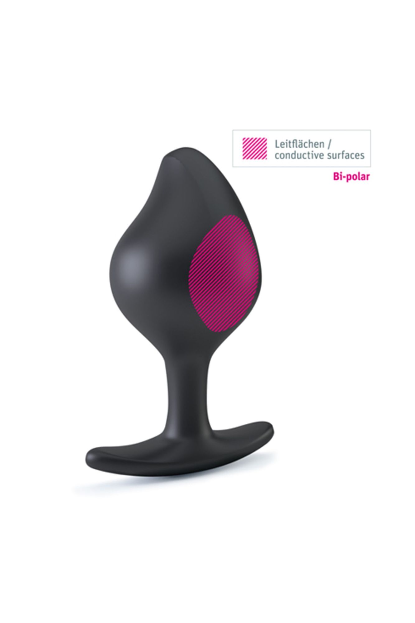 анальная пробка mystimrocking force s, электростимуляция, силикон, черная, ø 3,7 см в Севастополе