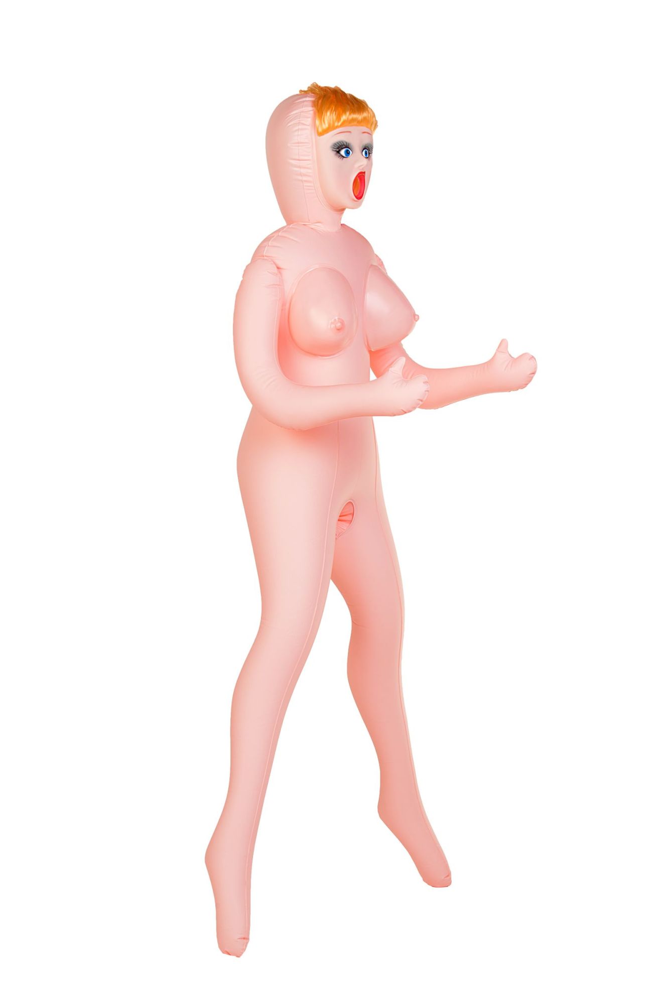 кукла надувная dolls-x by toyfa olivia, рыжая, с тремя отверстиями, кибер вставка: вагина-анус в Севастополе