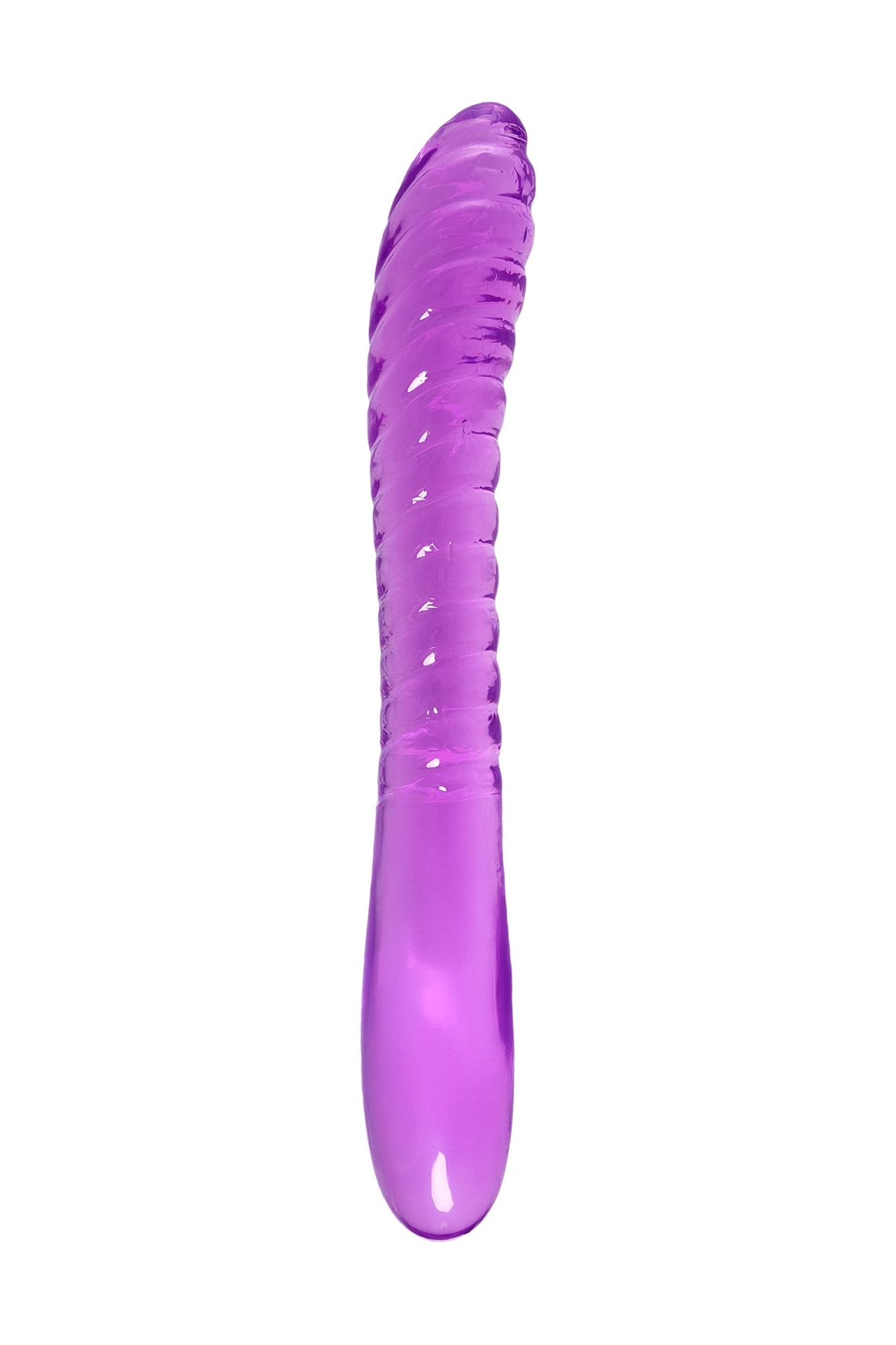 двусторонний фаллоимитатор a-toys by toyfa frica, tpe, фиолетовый, 23 см в Севастополе