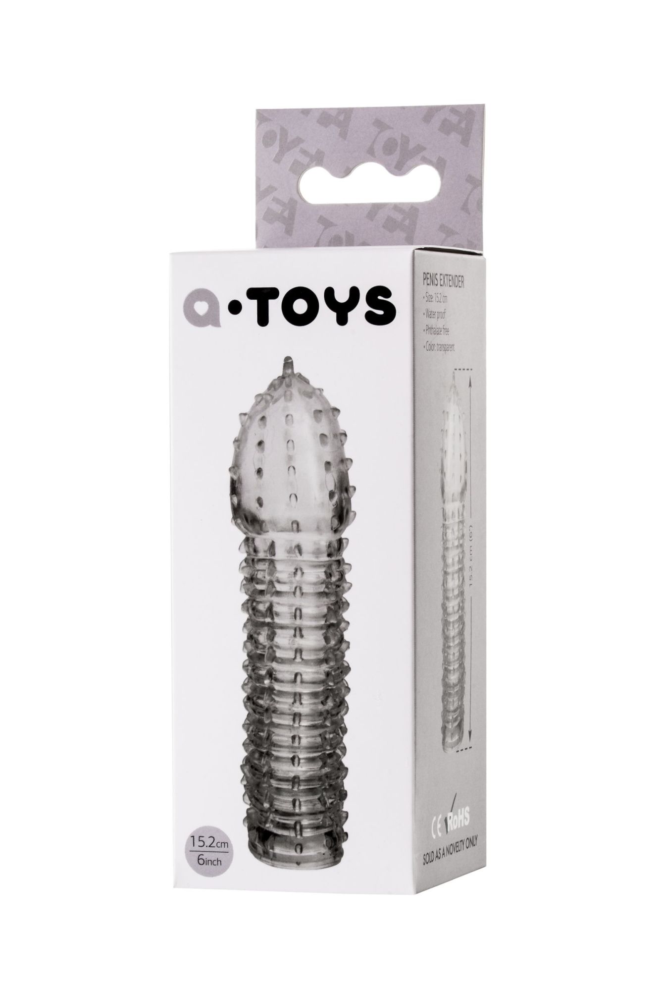 насадка на пенис toyfa  a-toys boyn, tpr, прозрачный, 15,2 см в Севастополе