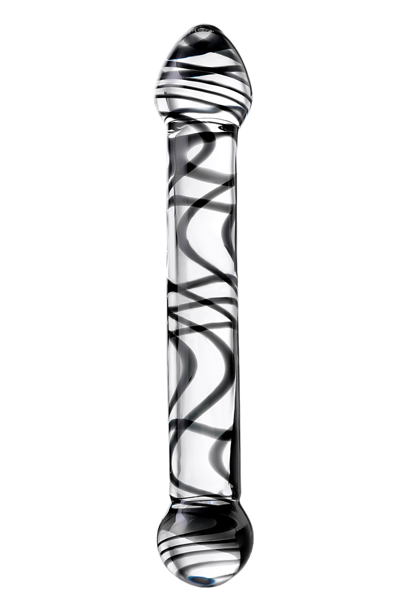 двусторонний фаллоимитатор sexus glass, стекло, прозрачный, 20,5 см в Севастополе