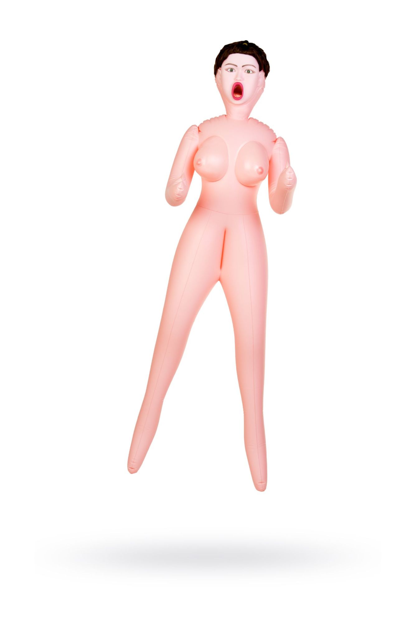 кукла надувная dolls-x by toyfa violet, брюнетка, с тремя отверстиями, кибер вставка: вагина в Севастополе