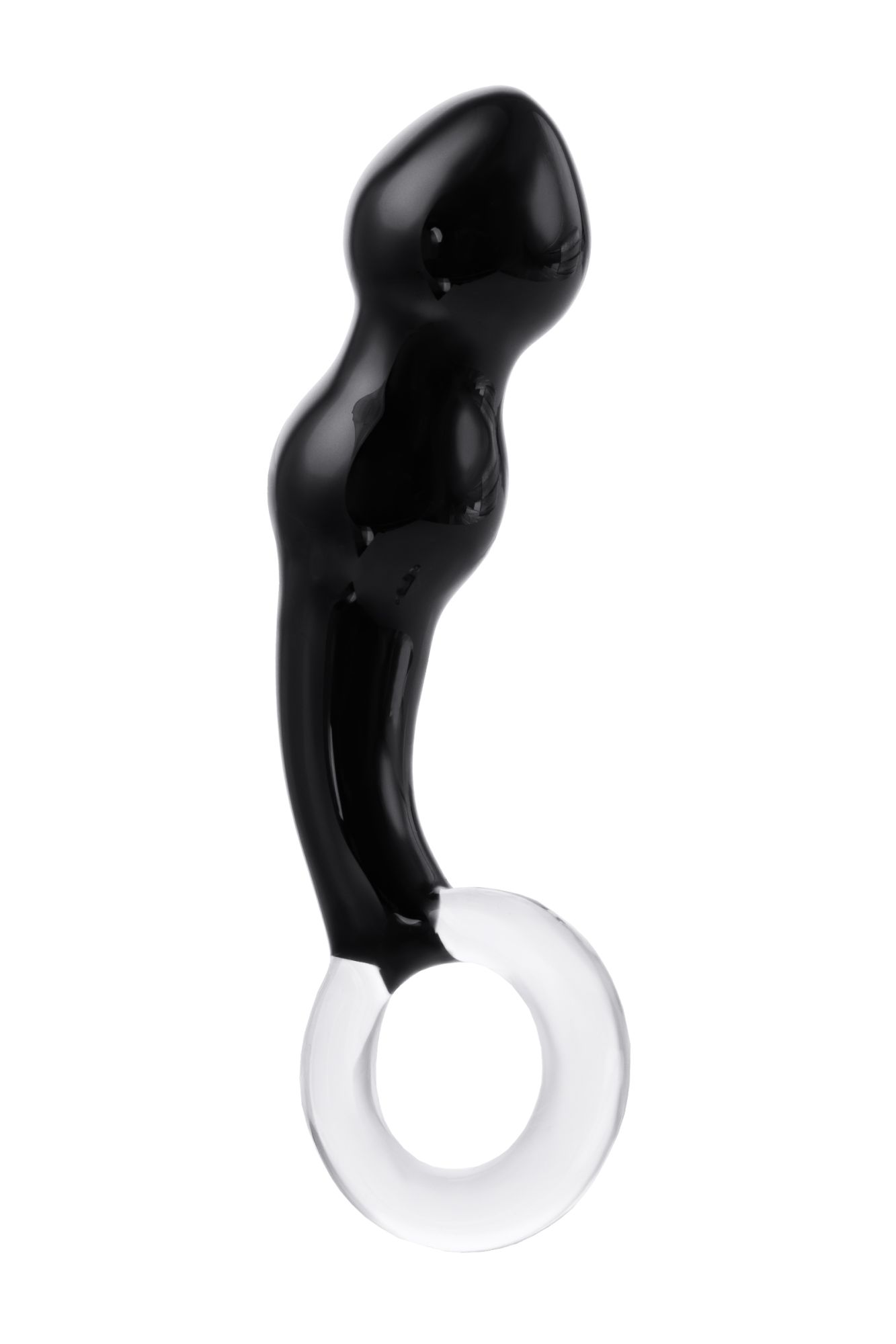 стимулятор простаты sexus glass, стекло, черный, 17 см в Севастополе
