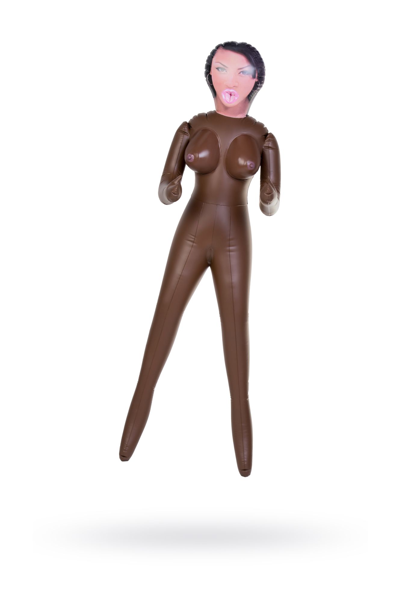 кукла надувная dolls-x by toyfa michelle, негритянка, с тремя отверстиями, 160 см в Севастополе
