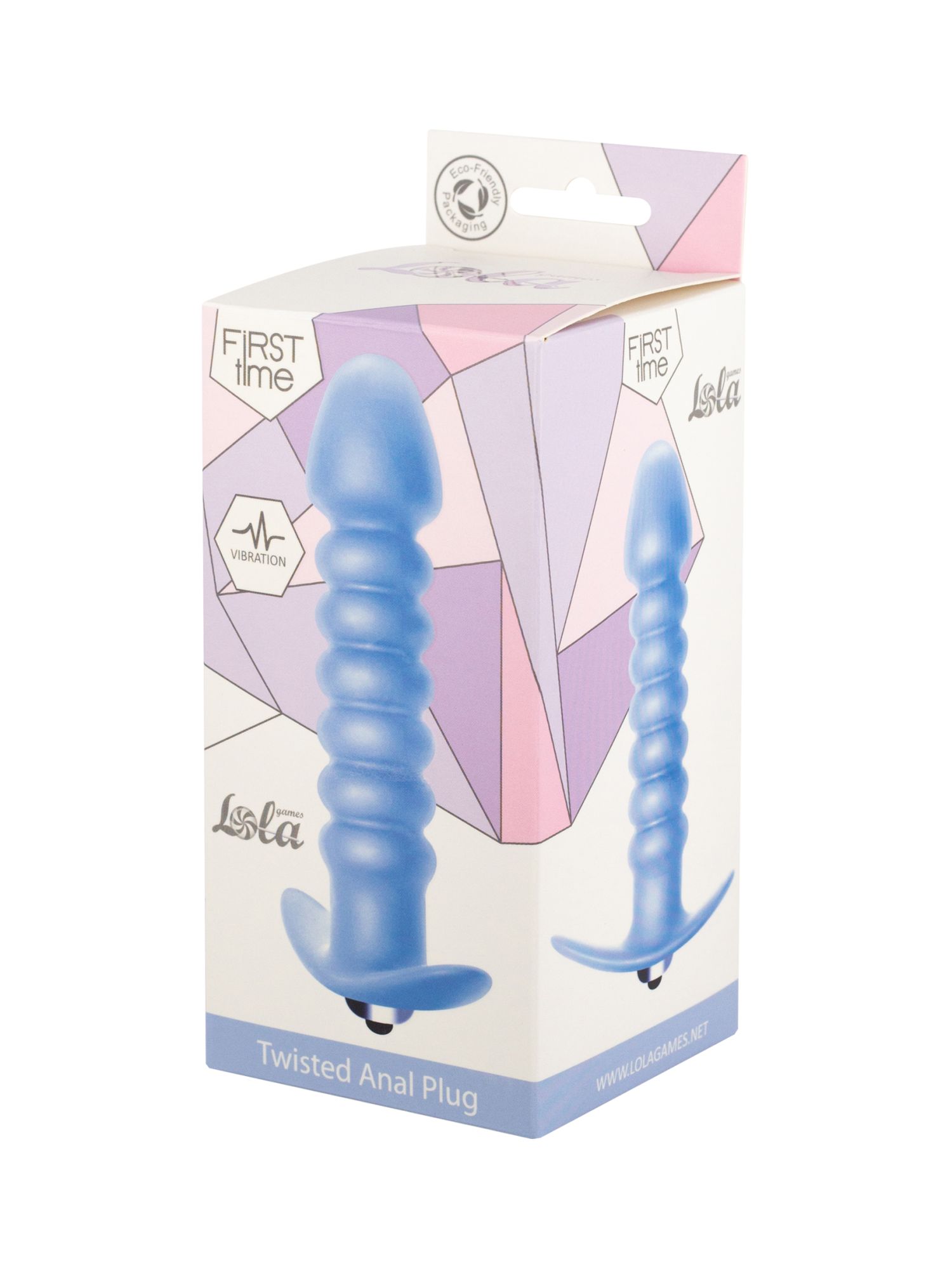 анальная пробка с вибрацией twisted anal plug blue (батарейки ааа) 5007-02lola в Севастополе