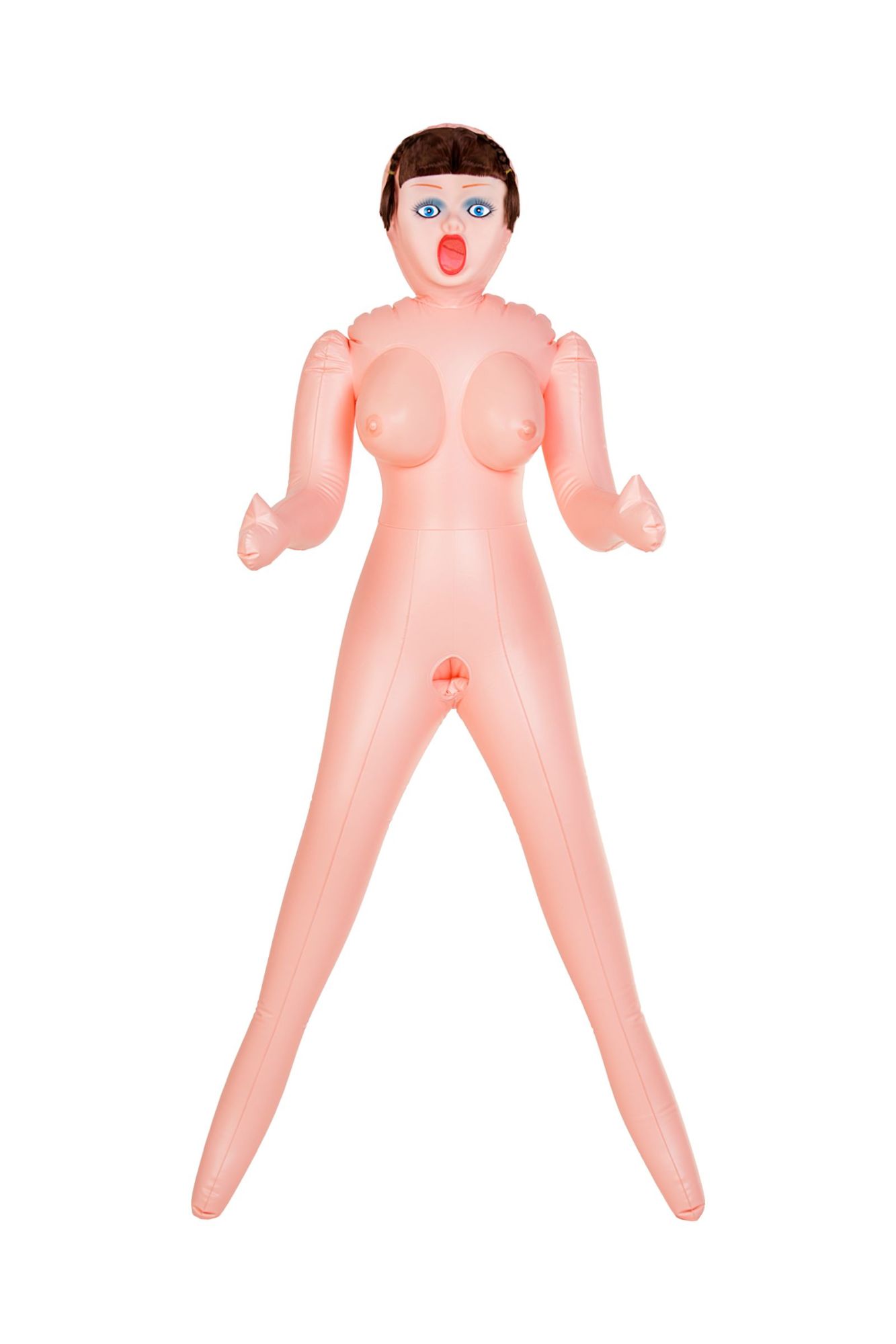 кукла надувная dolls-x by toyfa grace, шатенка, с тремя отверситями, кибер вставка: вагина-анус в Севастополе