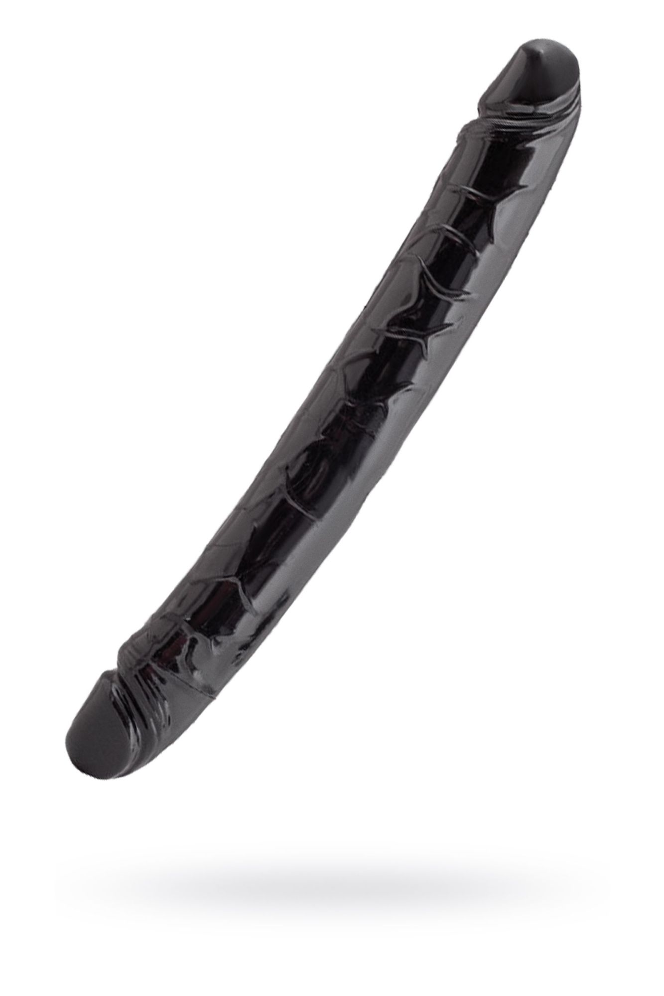 чёрный двусторонний фаллоимитатор toyfa black & red, 31 см в Севастополе