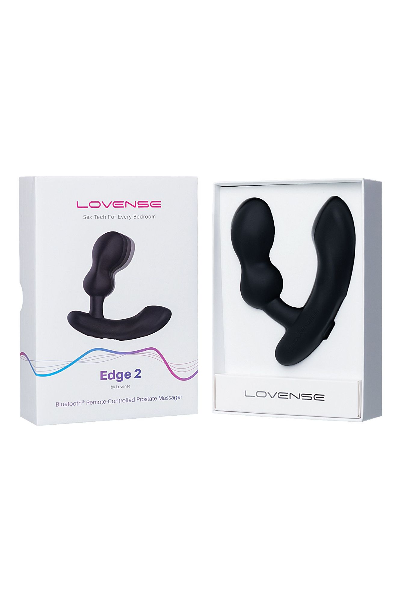 стимулятор простаты lovense edge 2, силикон, черный, 12,4 см в Севастополе