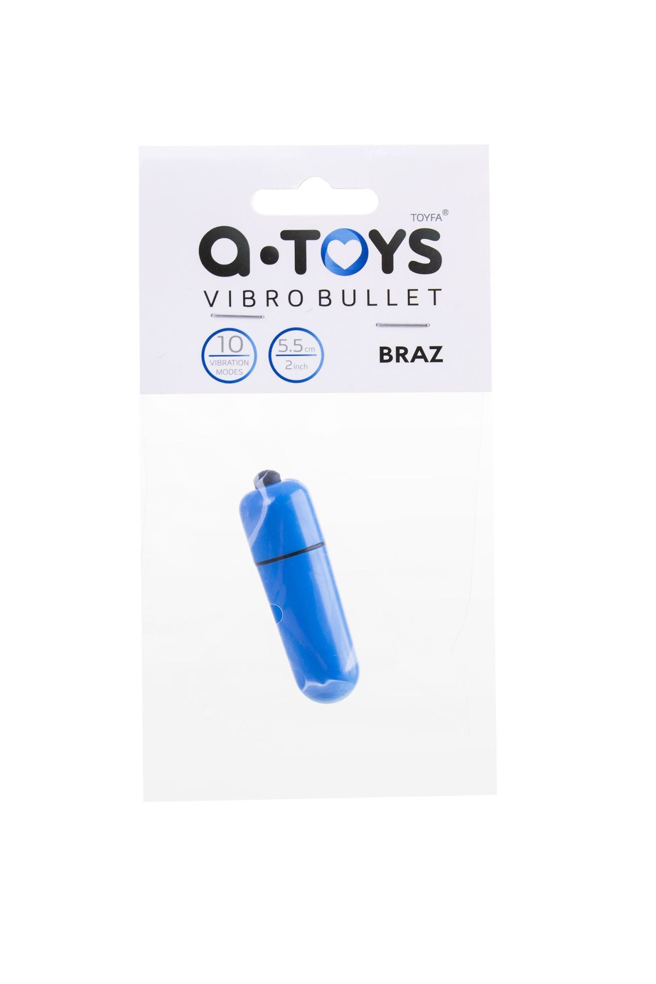 вибропуля a-toys braz, abs пластик, синий, 5,5 см., ø1,7 в Севастополе