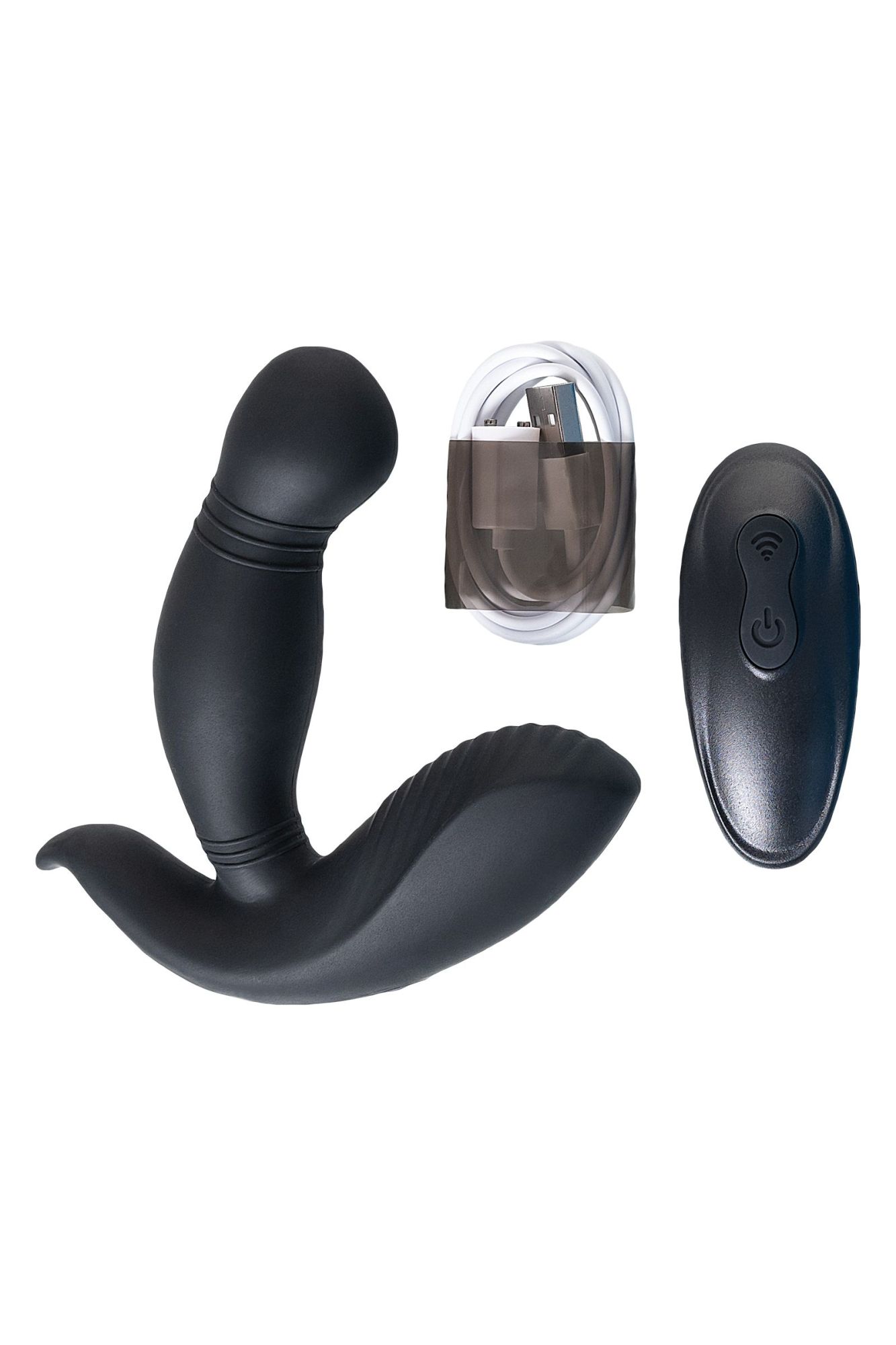 стимулятор простаты pppvibe 9 w motor, силикон, черный, 12 см в Севастополе