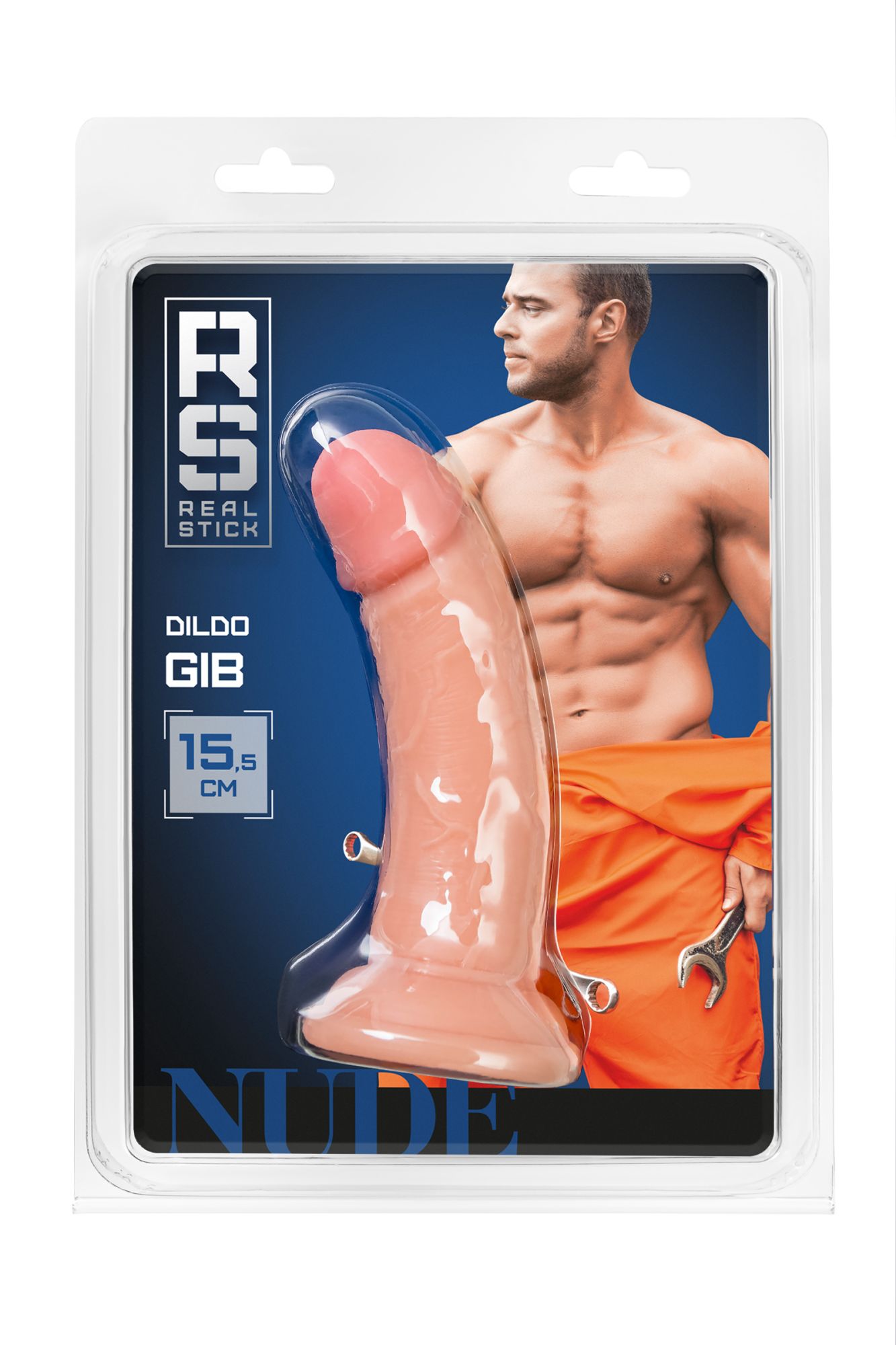 реалистичный фаллоимитатор realstick nude gib, pvc, телесный, 15,5 см в Севастополе