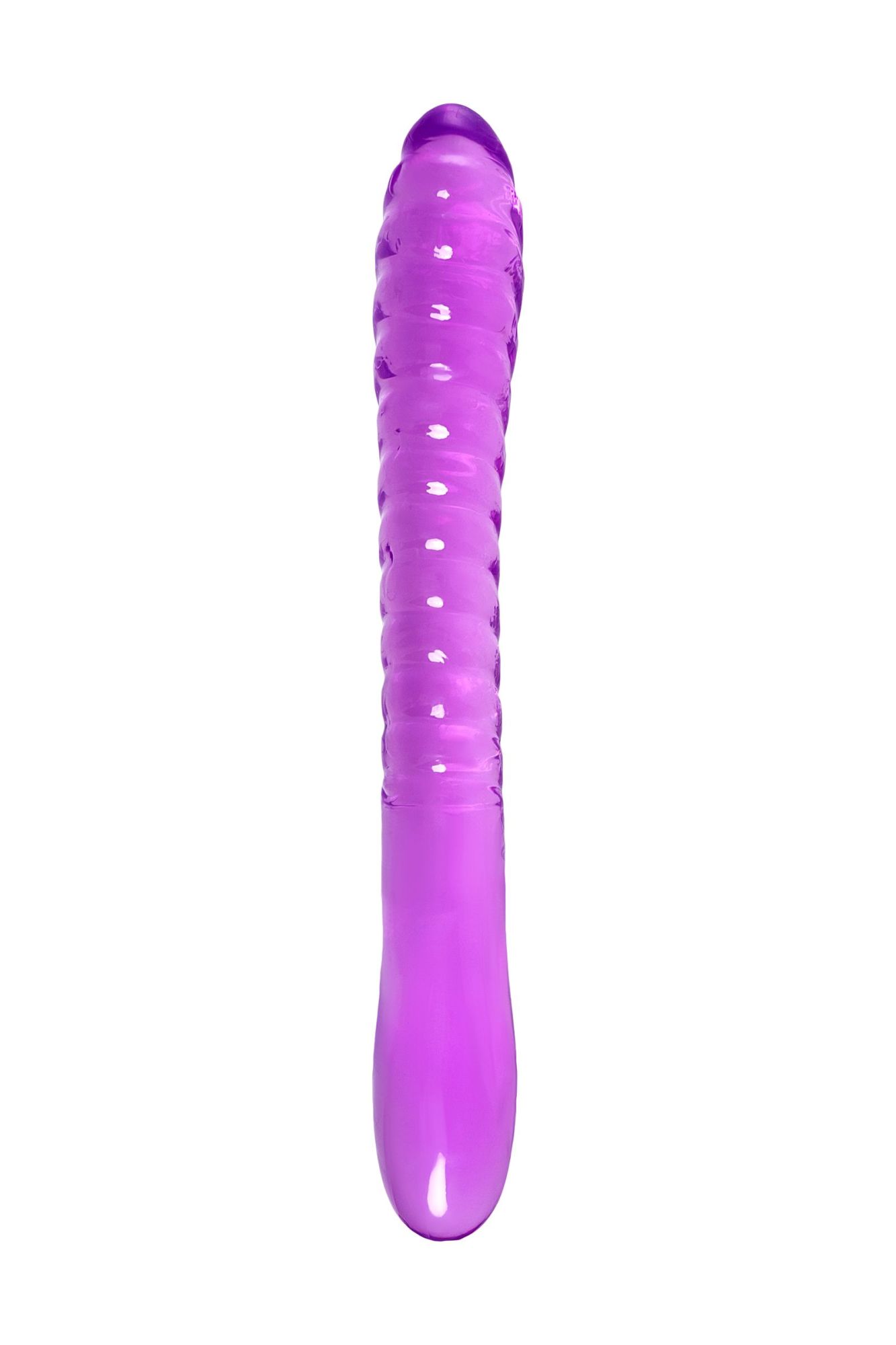 двусторонний фаллоимитатор a-toys by toyfa frica, tpe, фиолетовый, 23 см в Севастополе