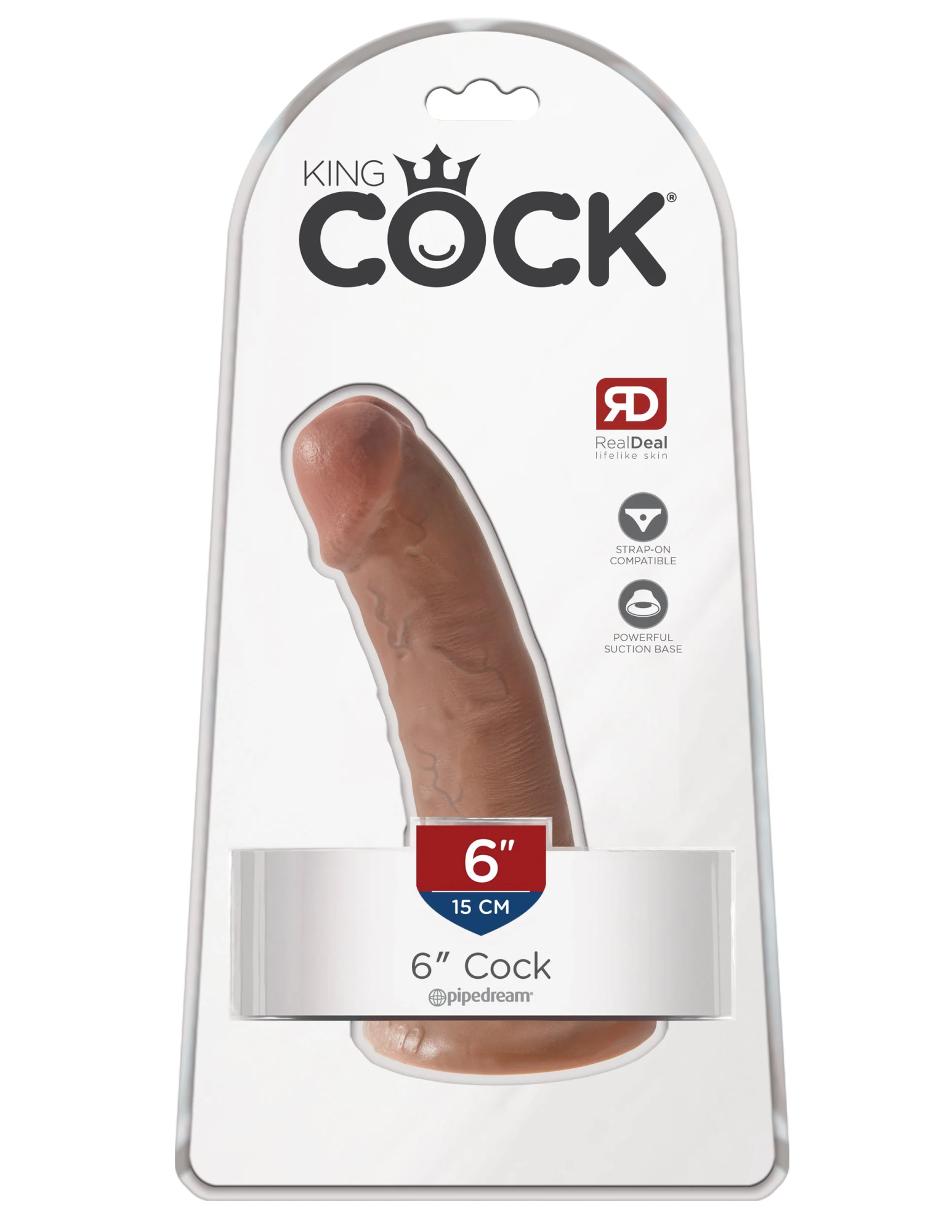 фаллоимитатор king cock 6" cock - tan pipedream 550122pd в Севастополе