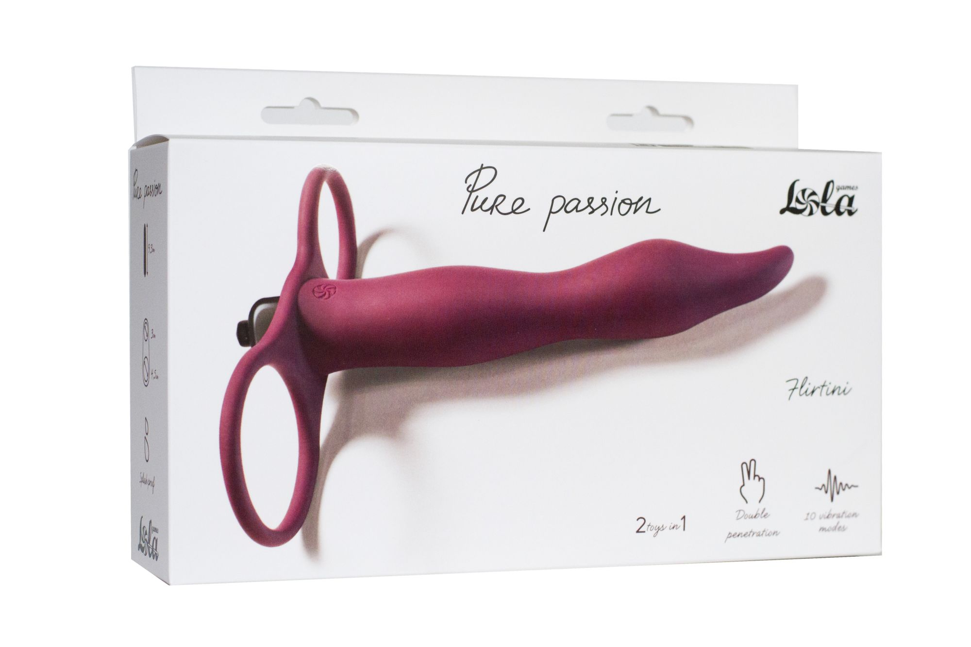 вибронасадка для двойного проникновения pure passion flirtini wine red 1204-02lola в Севастополе