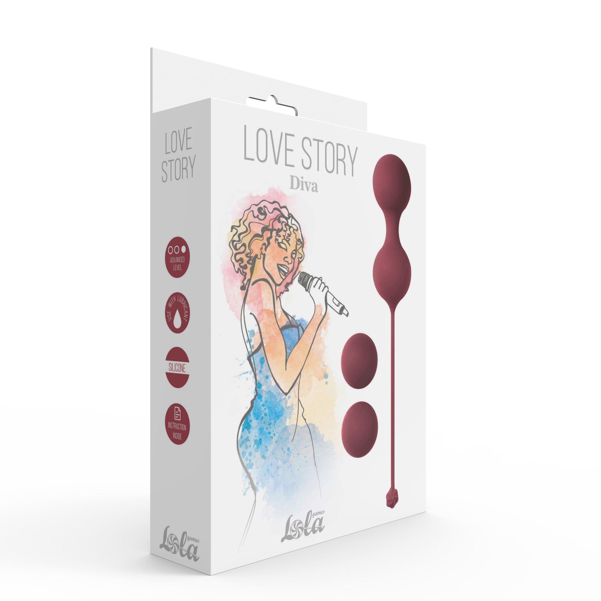 набор вагинальных шариков love story diva wine red 3012-02lola в Севастополе