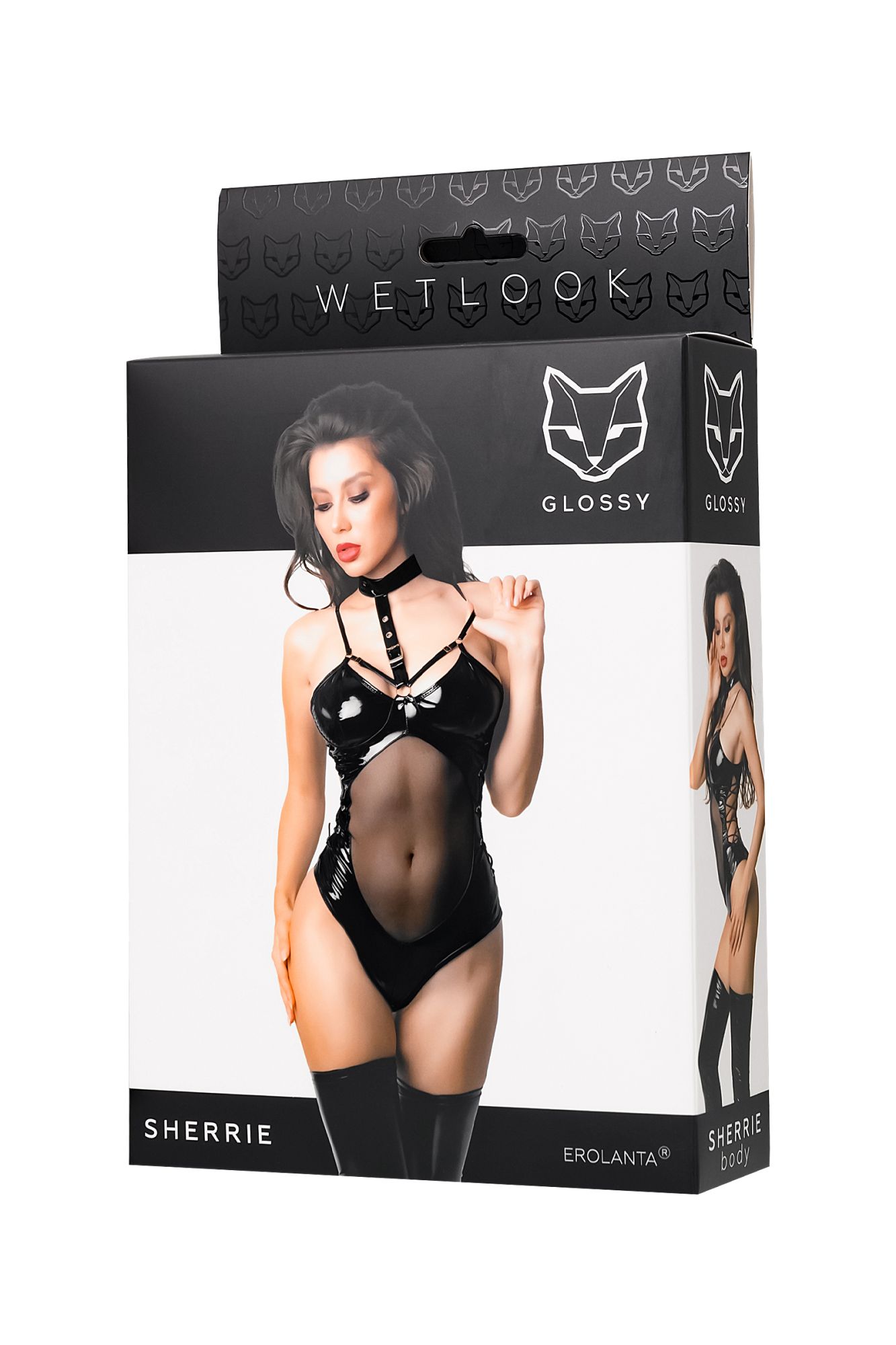 Эротическое боди glossy sherrie из материала wetlook, m в Севастополе