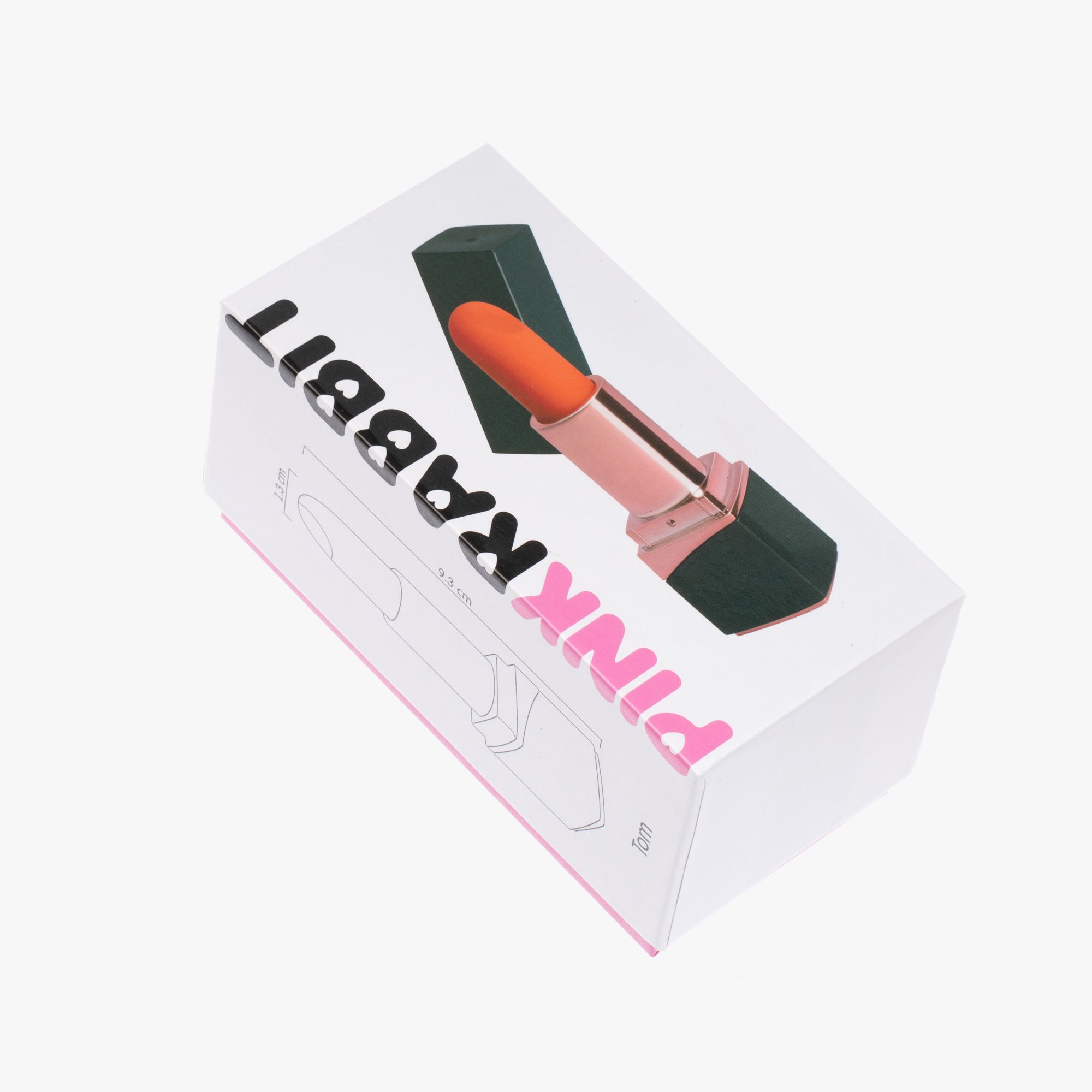 миниатюрный вибромассажер в виде помады pink rabbit tom из жидкого силикона, черный в Севастополе