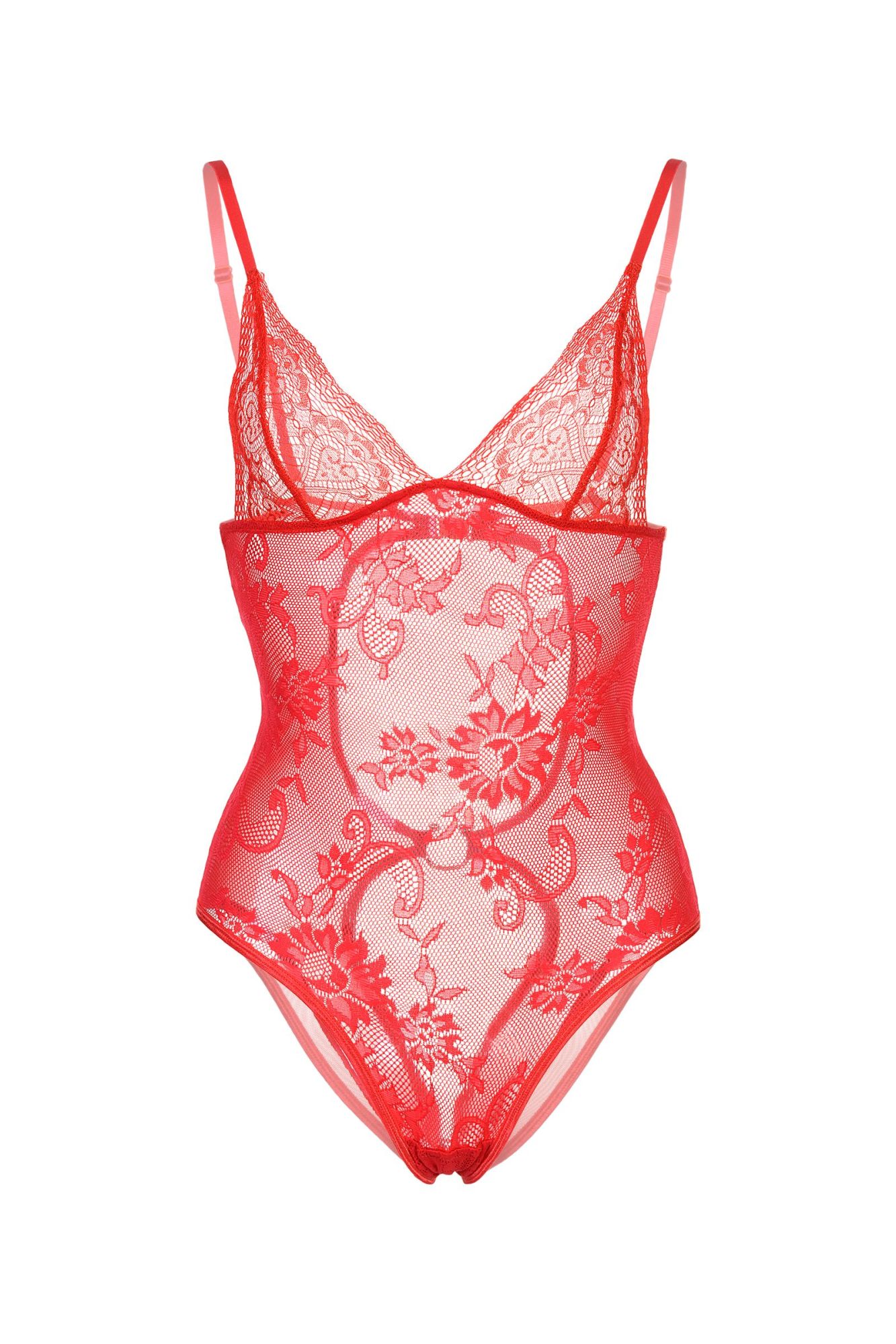 Эротическое боди candy girl c интимным доступом, красное, os в Севастополе