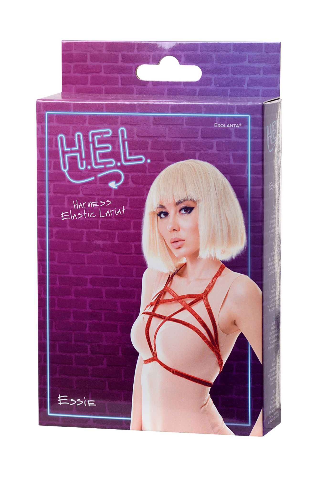 Эротическое стреп h.e.l. essie, текстиль, красный, os в Севастополе
