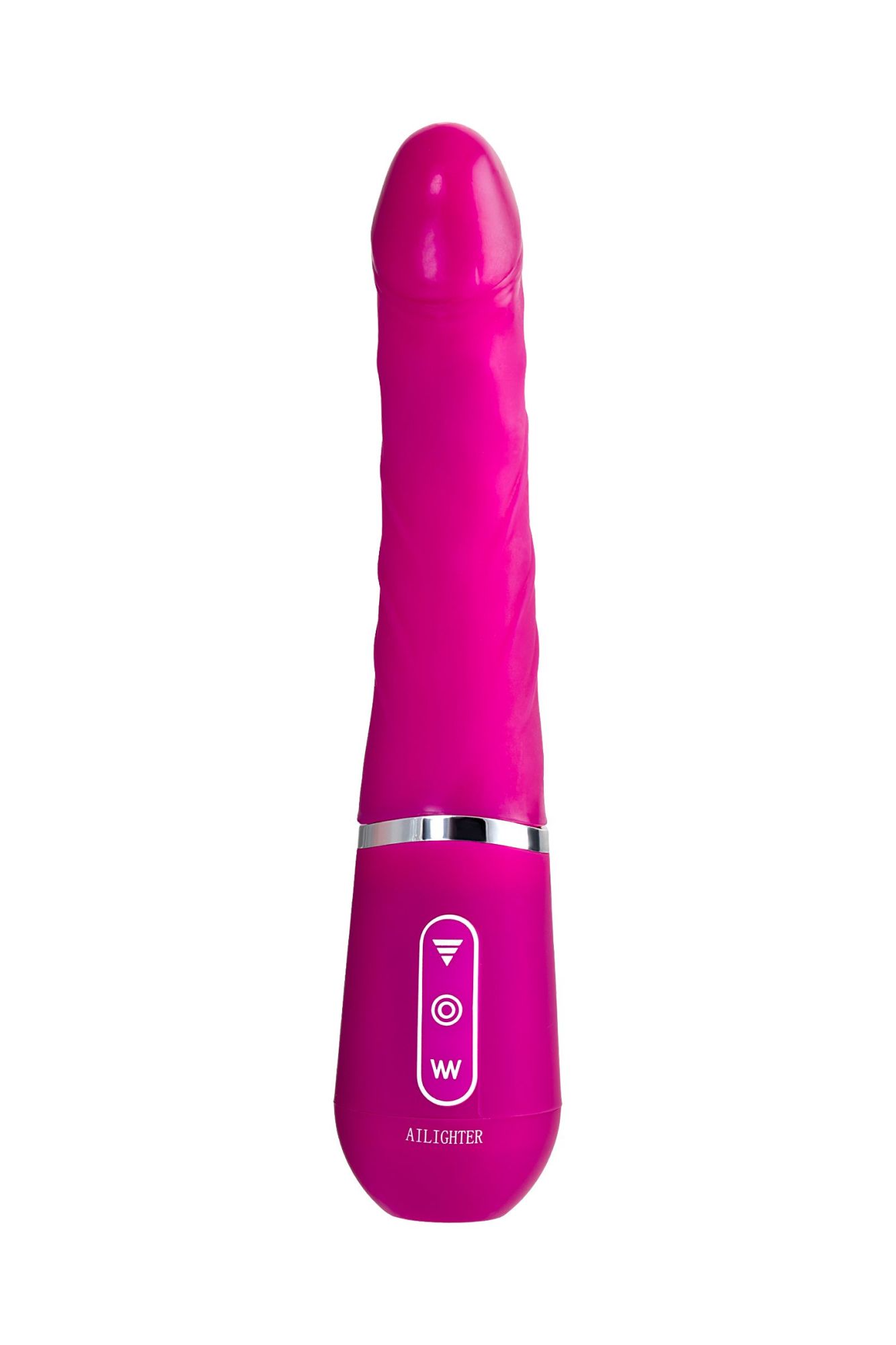 нереалистичный вибратор ailighter smart telescopic lover, tpe, розовый, 27,1 см. в Севастополе