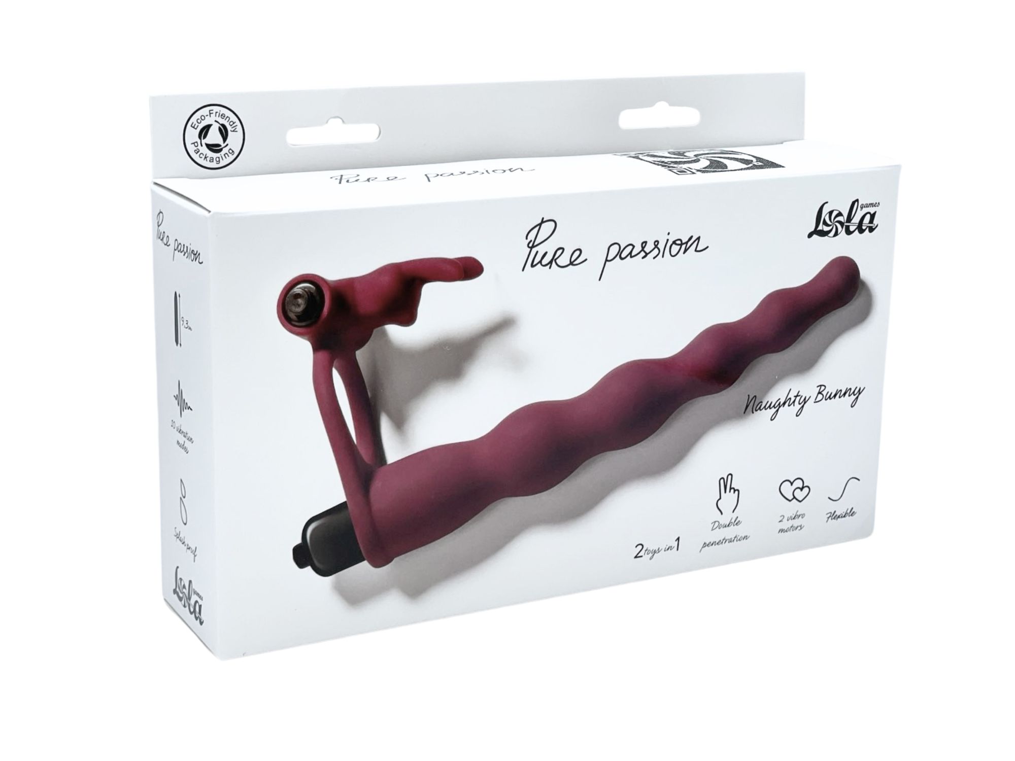 вибронасадка для двойного проникновения pure passion bunny wine red 1202-02lola в Севастополе