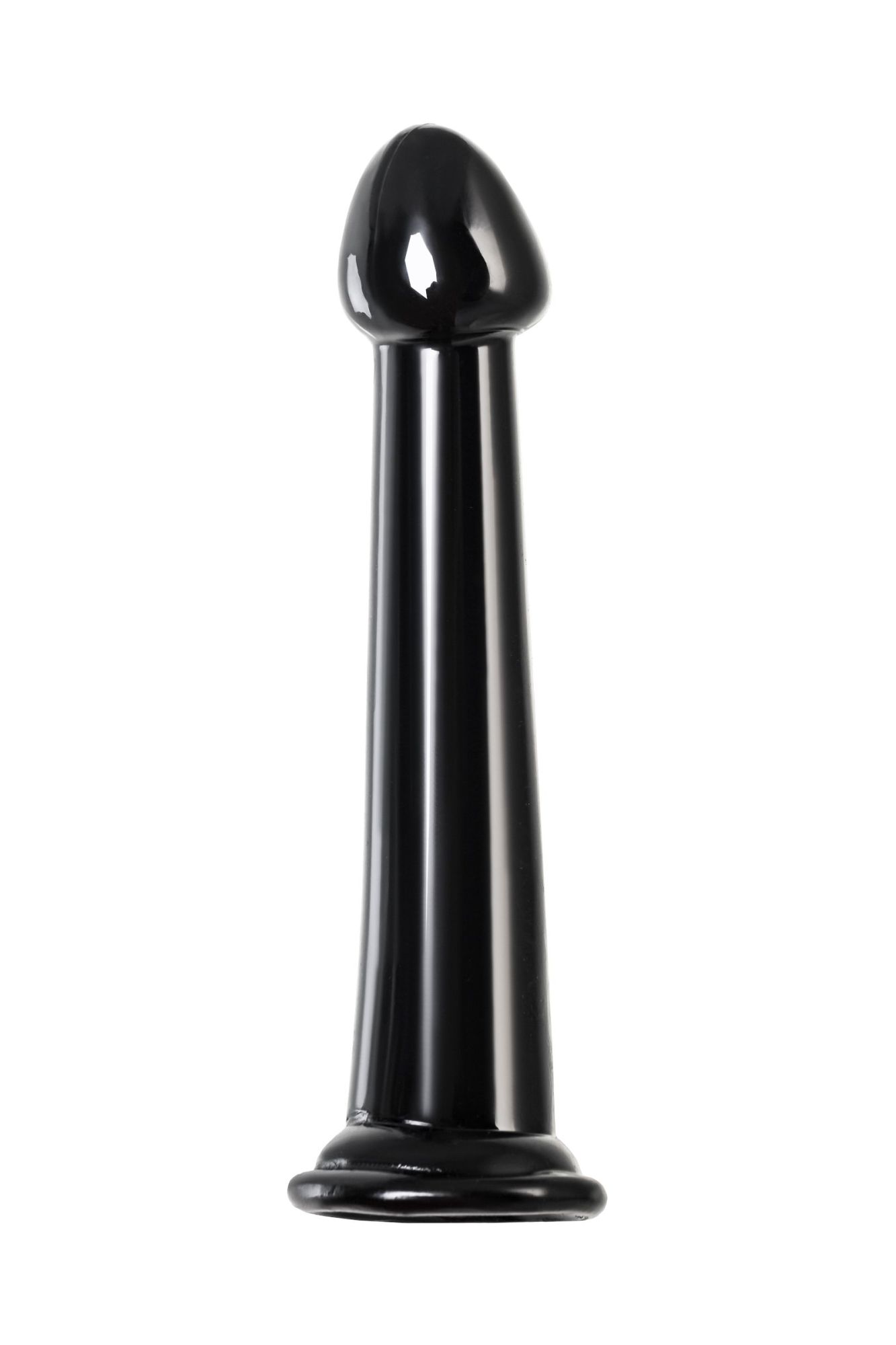 нереалистичный фаллоимитатор jelly dildo m toyfa basic, tpe, чёрный, 18 см в Севастополе