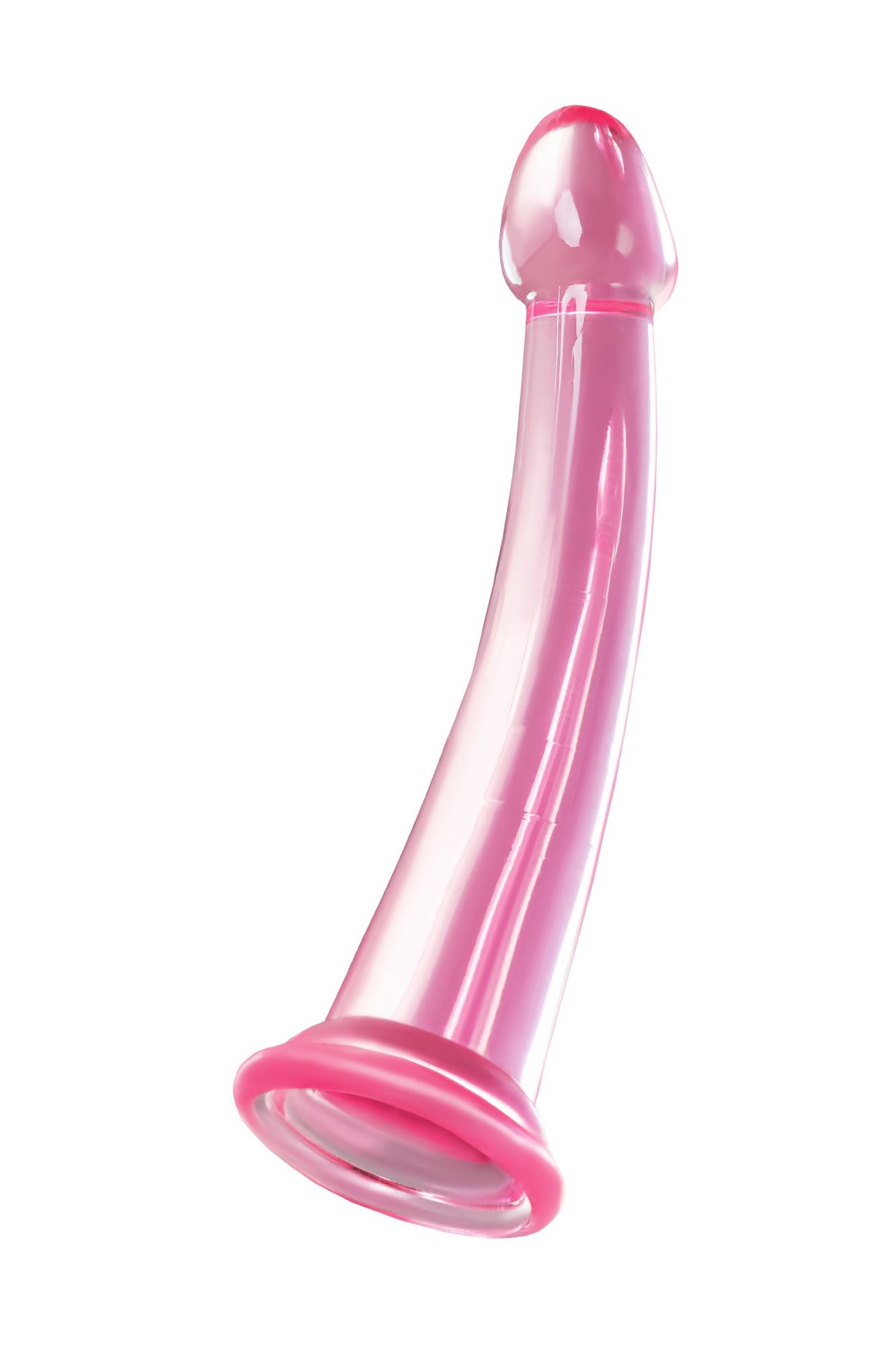 нереалистичный фаллоимитатор jelly dildo l toyfa basic, tpe, розовый, 20 см в Севастополе