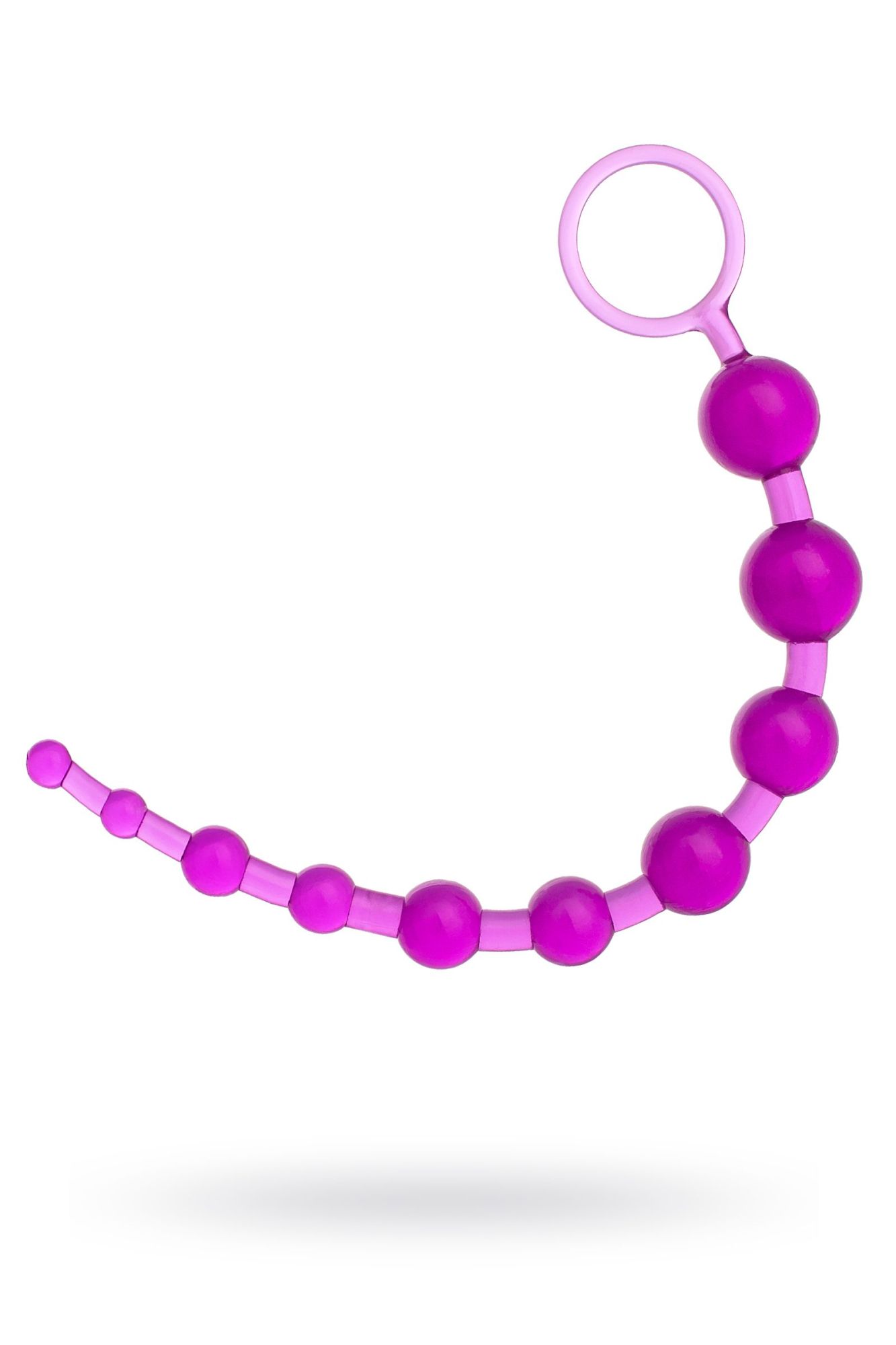 анальная цепочка toyfa, pvc, фиолетовый, 30 см в Севастополе
