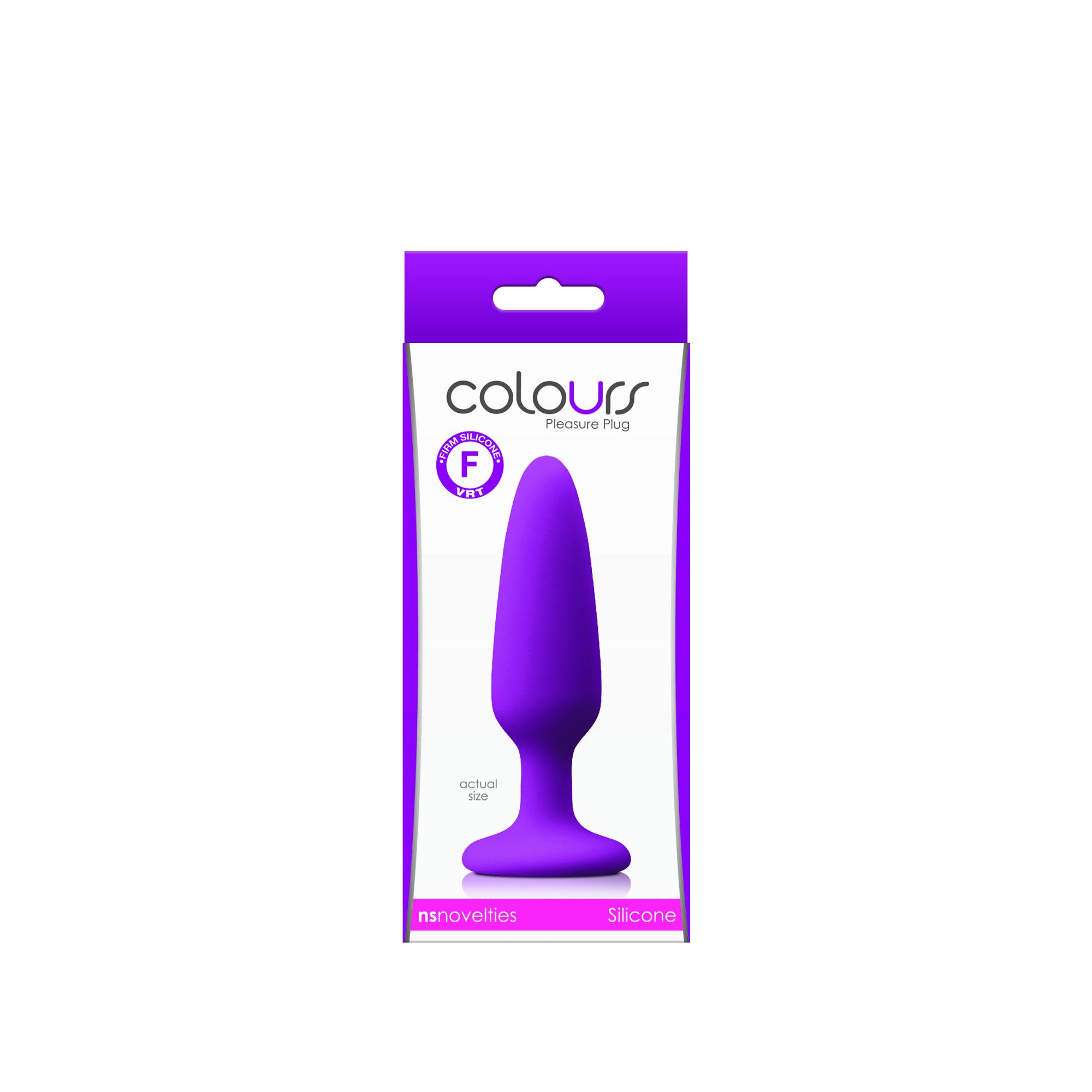 анальная пробка colours pleasures small plug, фиолетовая в Севастополе