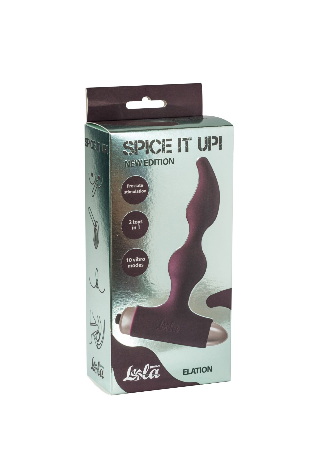 анальная пробка с вибрацией spice it up new edition elation wine red 8018-03lola в Севастополе