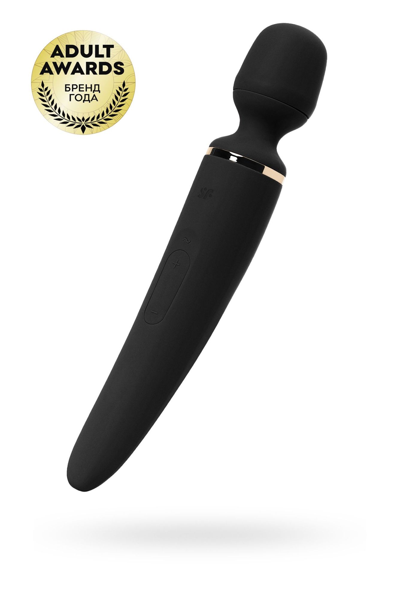 нереалистичный вибратор satisfyer woman wand, abs пластик, черный, 34 см. в Севастополе