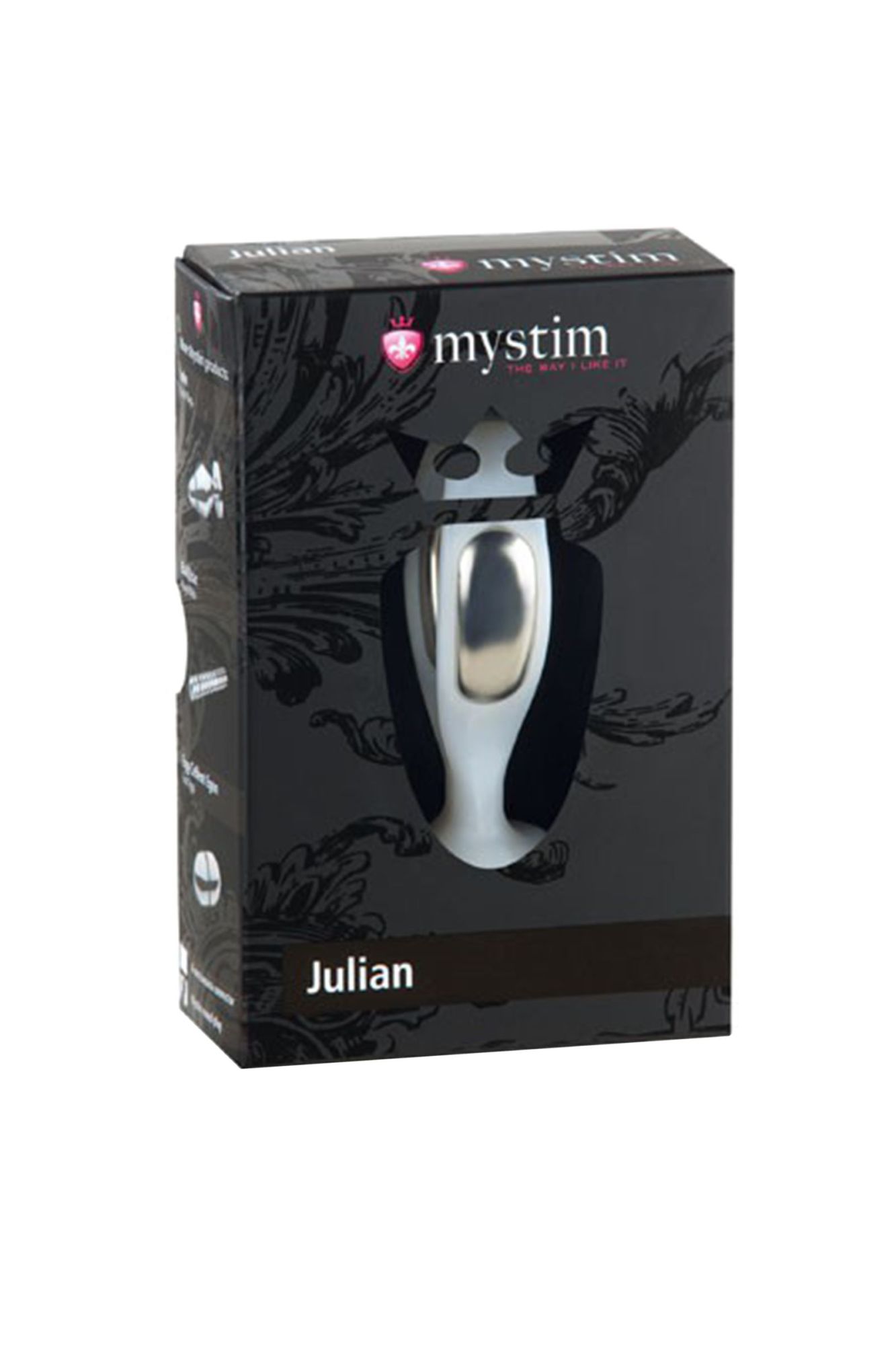 вагинальный электростимулятор mystim julian, abs пластик, белый, 7,9 см в Севастополе