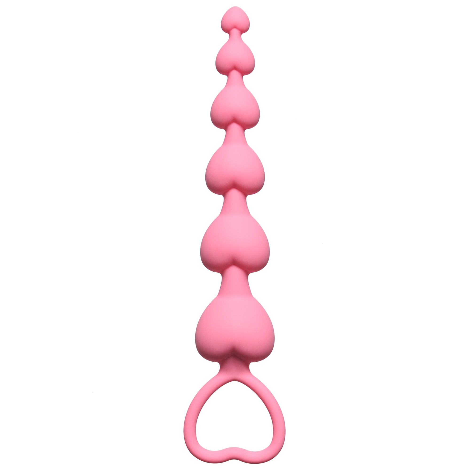 анальная цепочка heart's beads  pink 4101-01lola в Севастополе