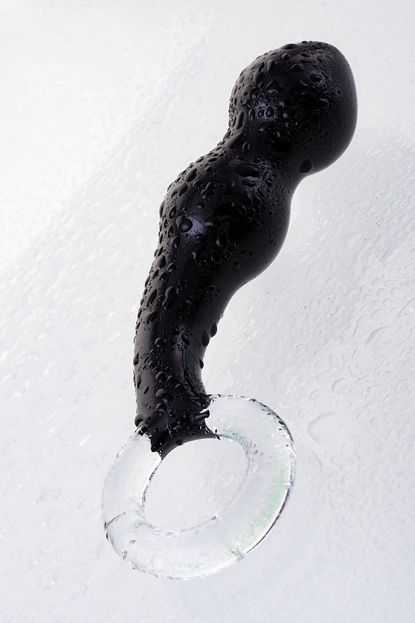 стимулятор простаты sexus glass, стекло, черный, 17 см в Севастополе
