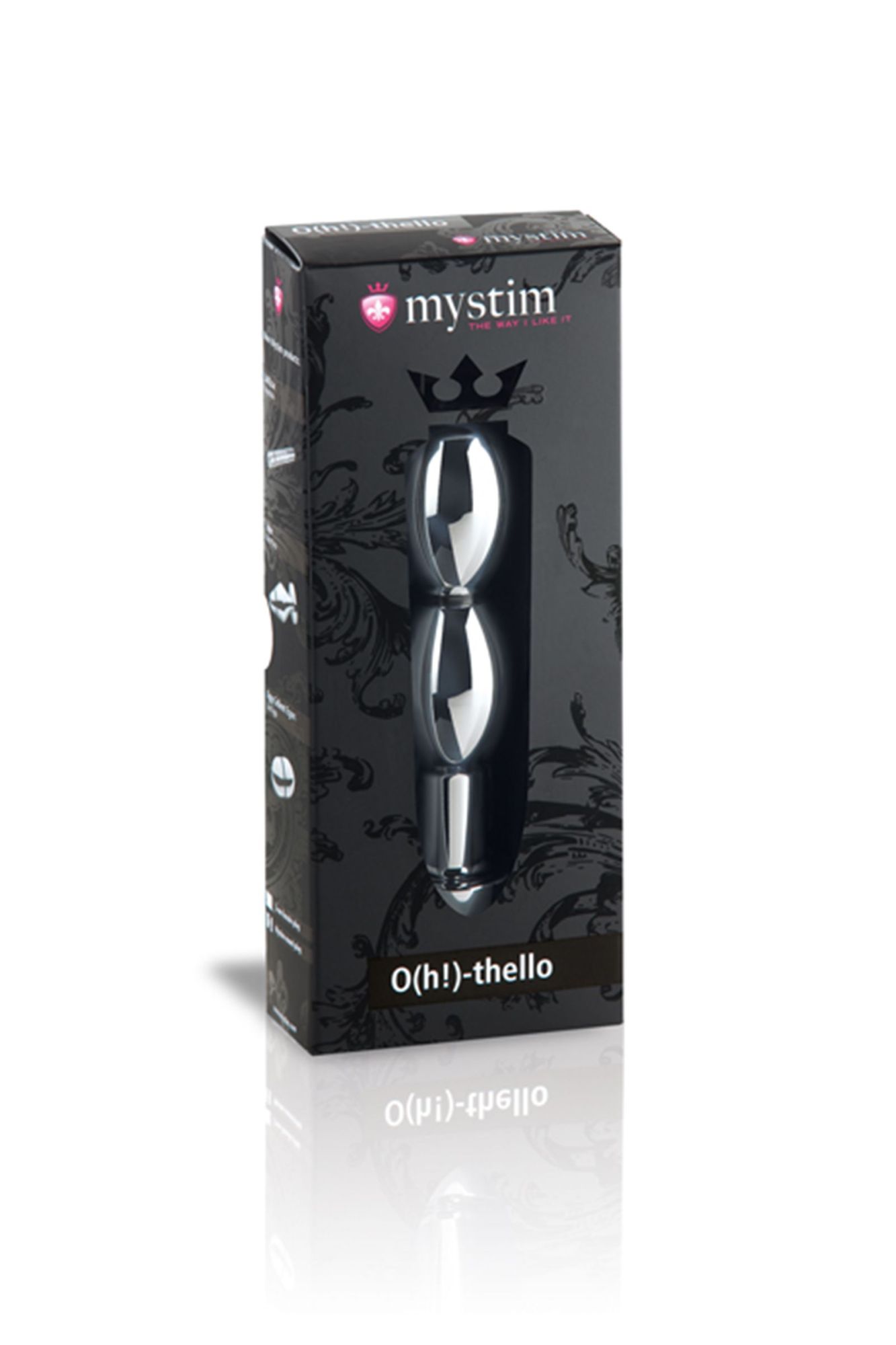 фаллоимитатор mystim o(h!)-thello, электростимуляция, хирургическая сталь, серебряный, 14 см в Севастополе