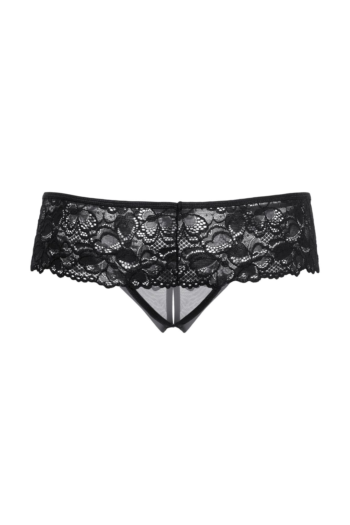 Эротическое шортики открытые кружевные softline collection, черный, m/l в Севастополе