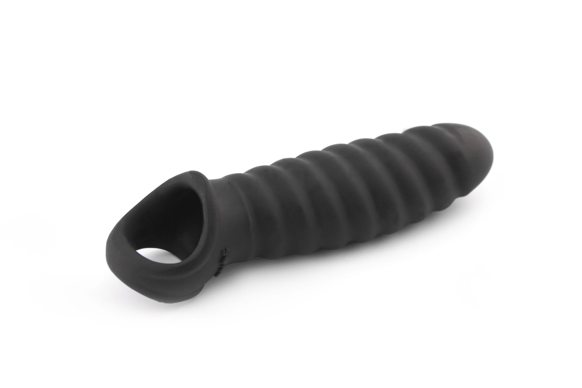 увеличивающая насадка на пенис закрытого типа no.32 - stretchy penis extension - black в Севастополе
