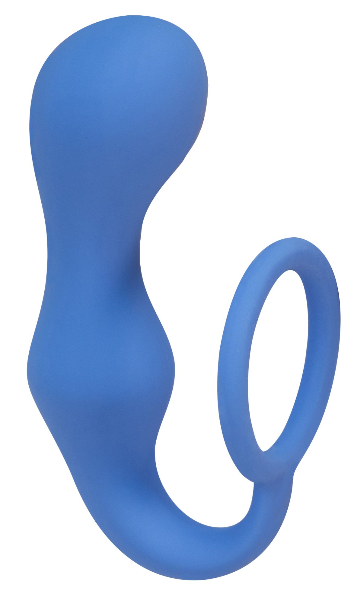 эрекционное кольцо с анальной пробкой double pleasure anal plug blue  4217-03lola в Севастополе