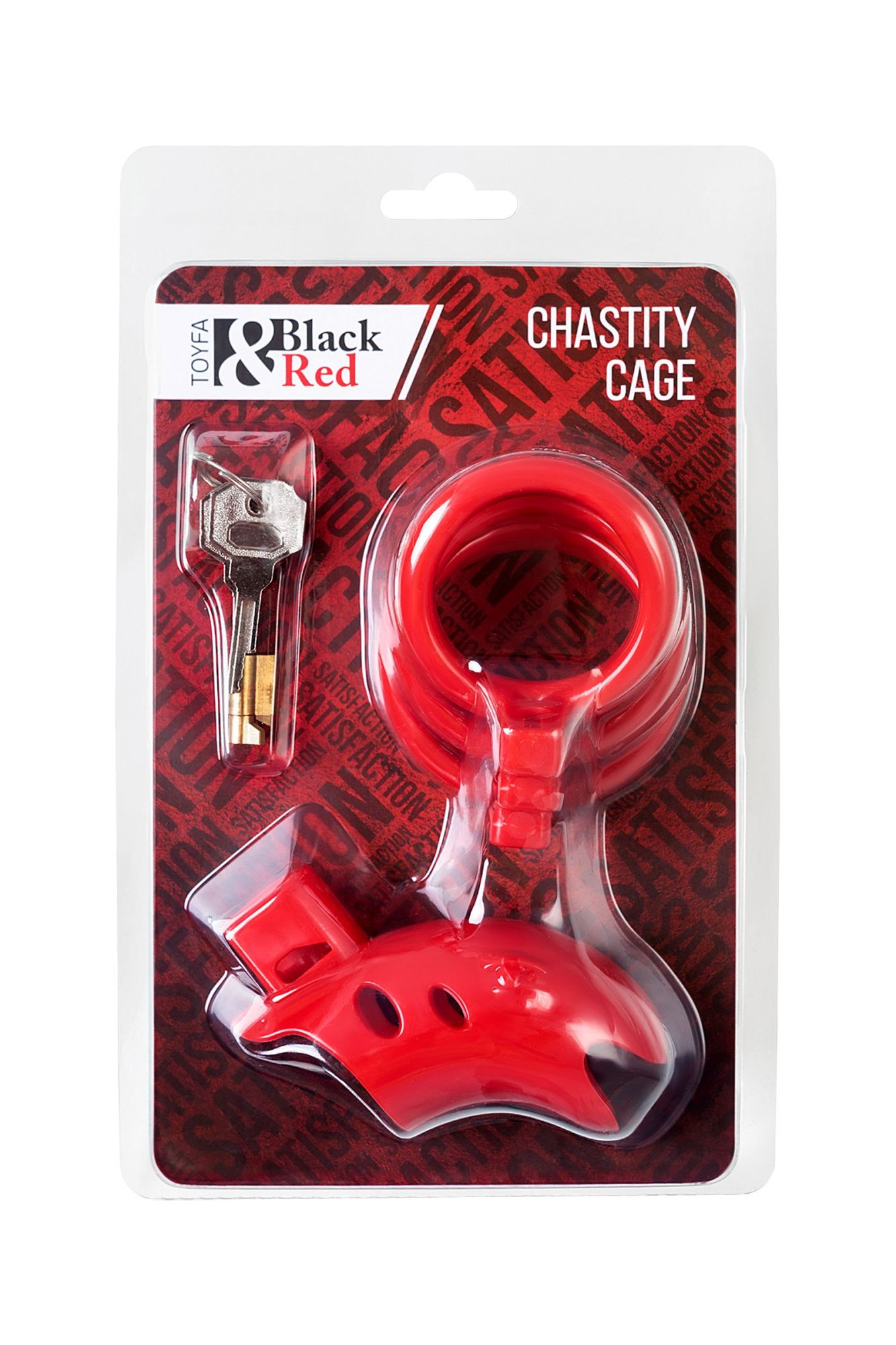 пояс верности мужской black&red by toyfa, abs пластик, красный, 10 см в Севастополе